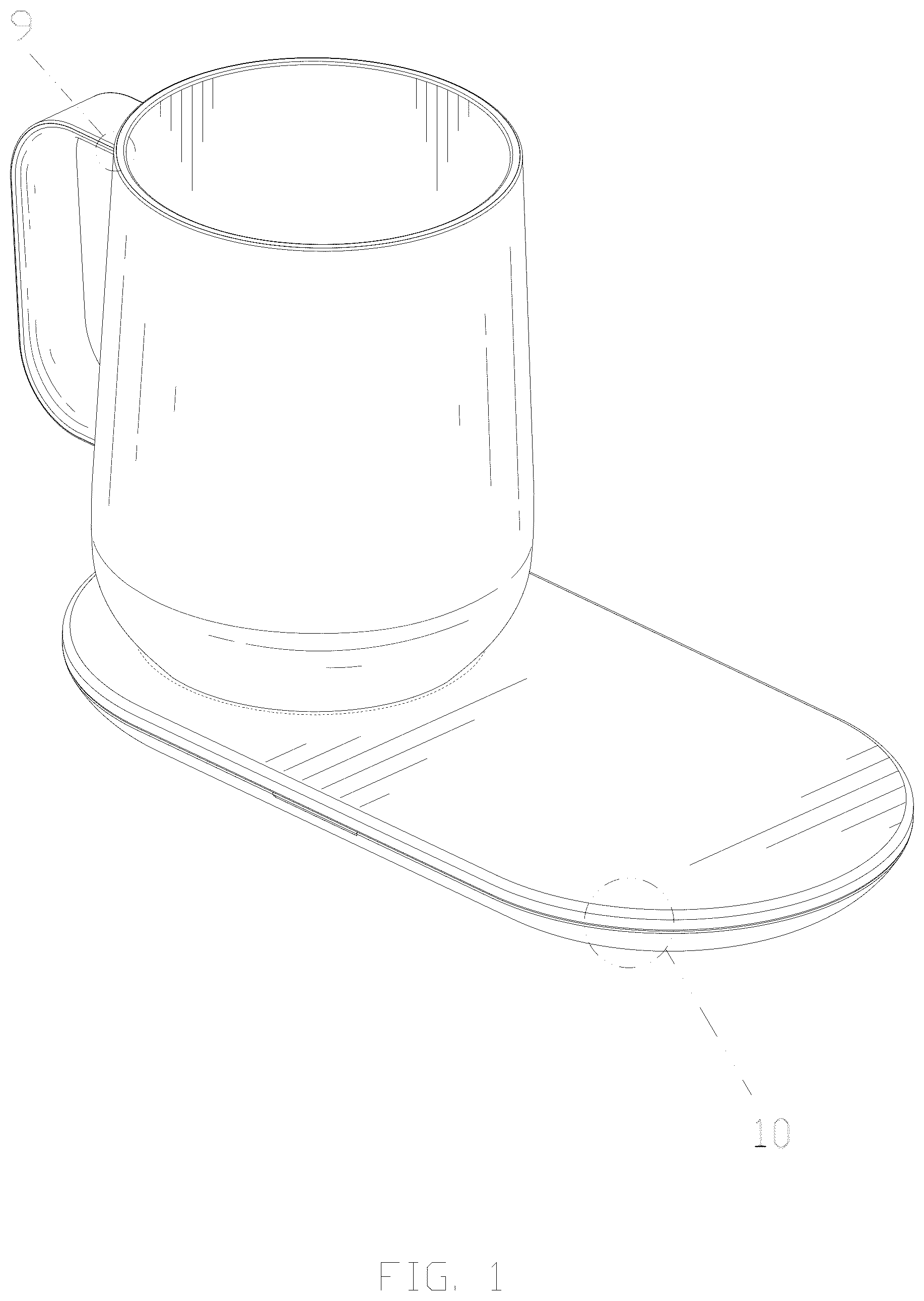 Patent USD1076588 — Cup with base — Figure 1