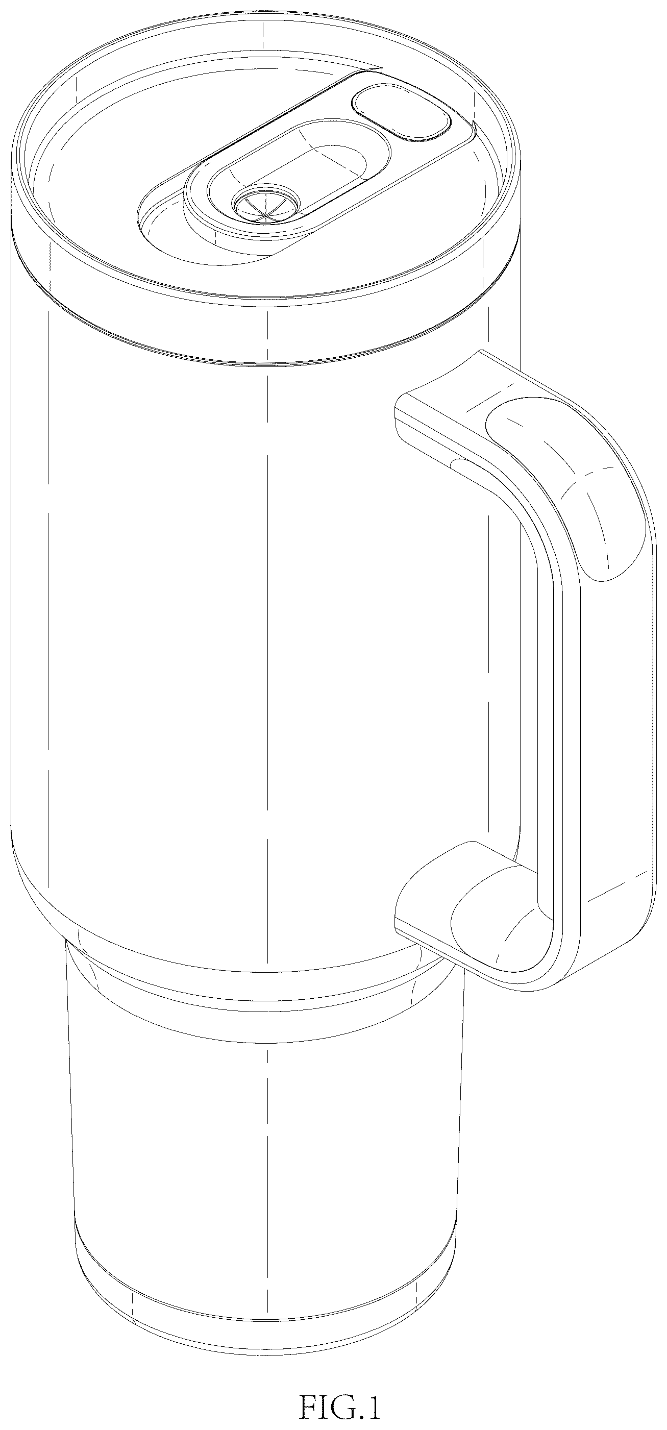 Patent USD1076589 Figure 1 – Water cup