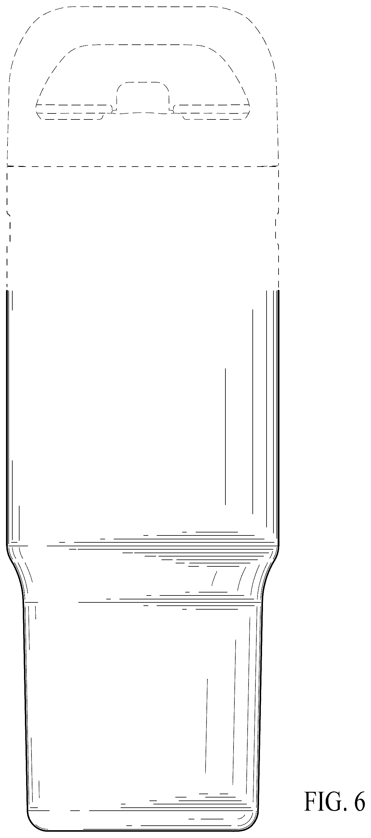 Patent USD1076590 Figure 6 – Beverage container