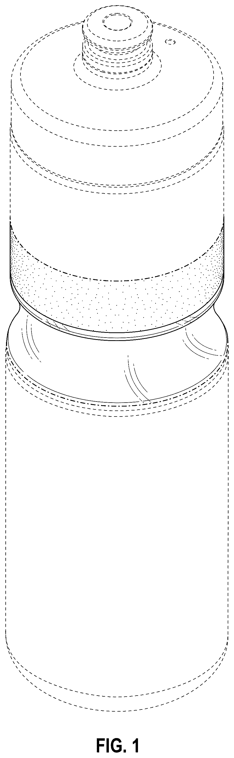 Patent USD1076591 Figure 1 – Double wall vacuum insulated bottle