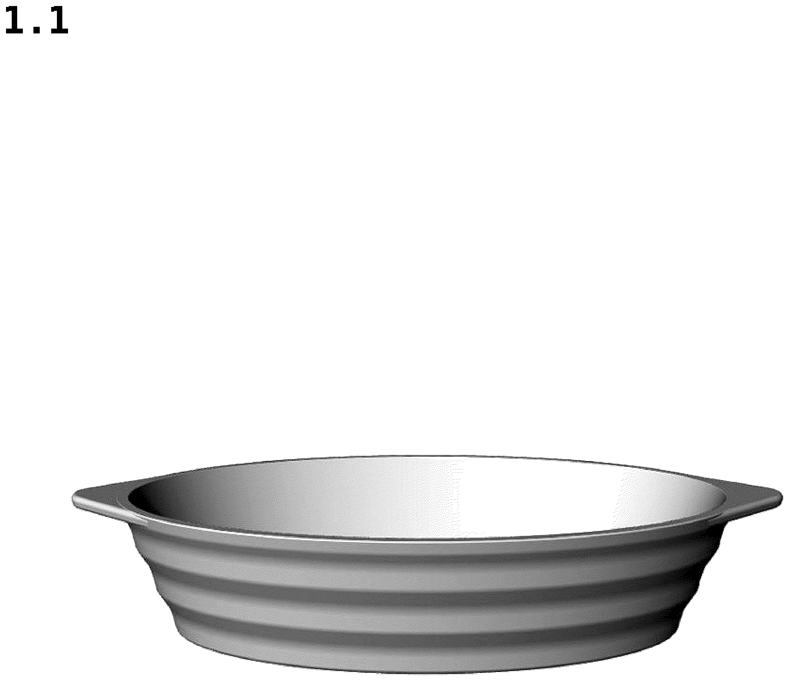 Patent USD1076594 — Dish — Figure 1