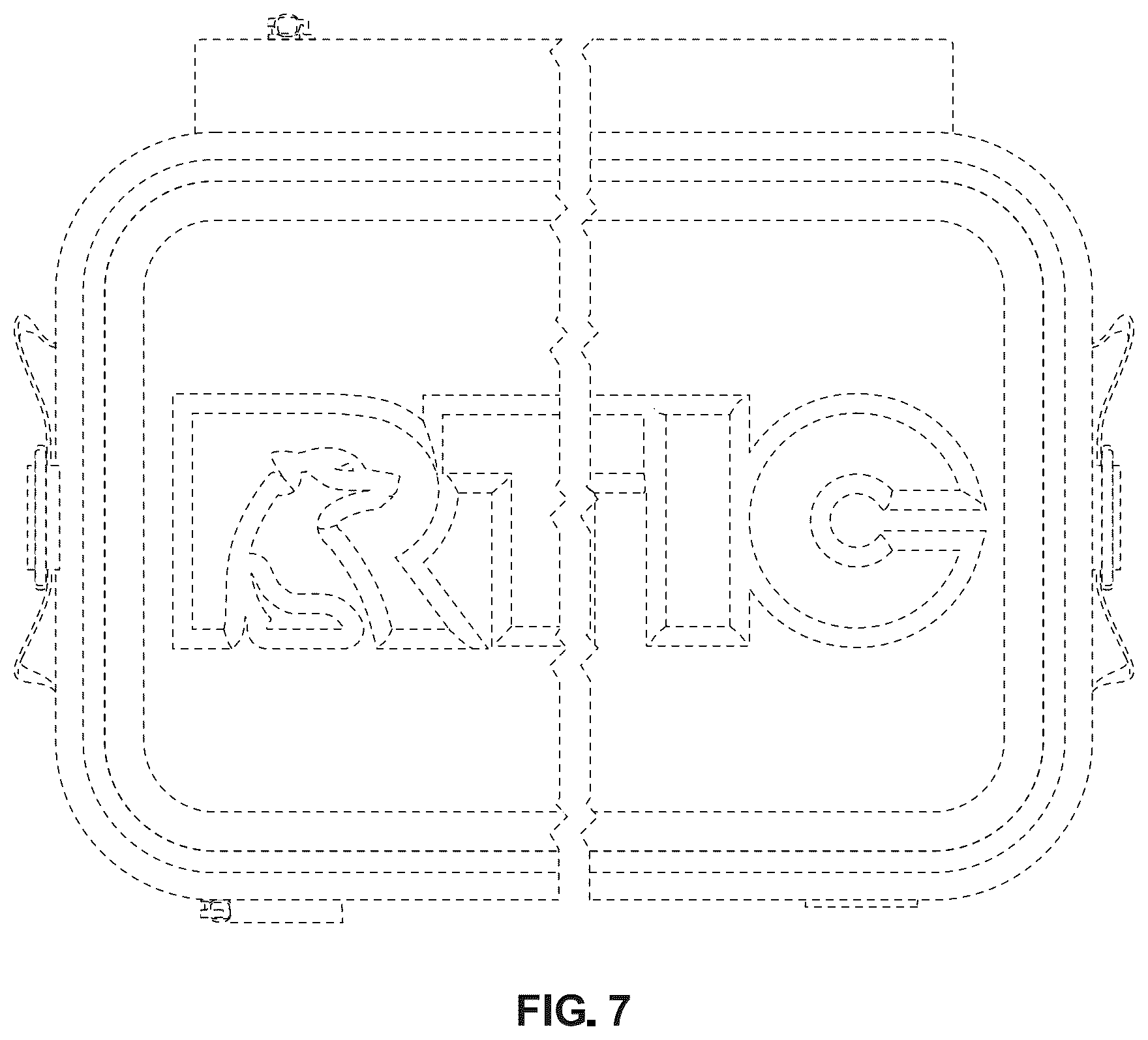 Patent USD1076603 Figure 7 – Insulating container