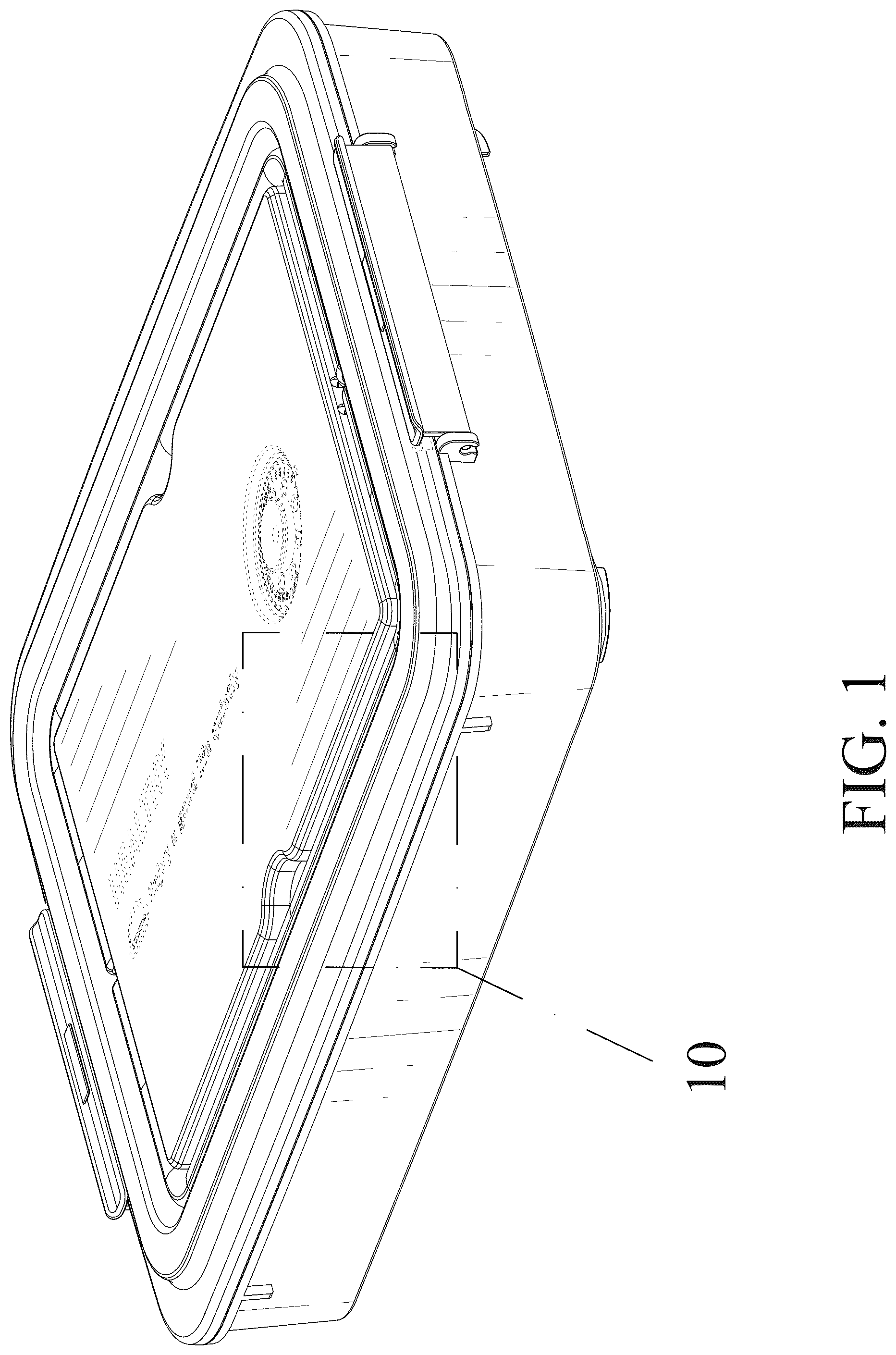 Patent USD1076605 Figure 1 – Egg container