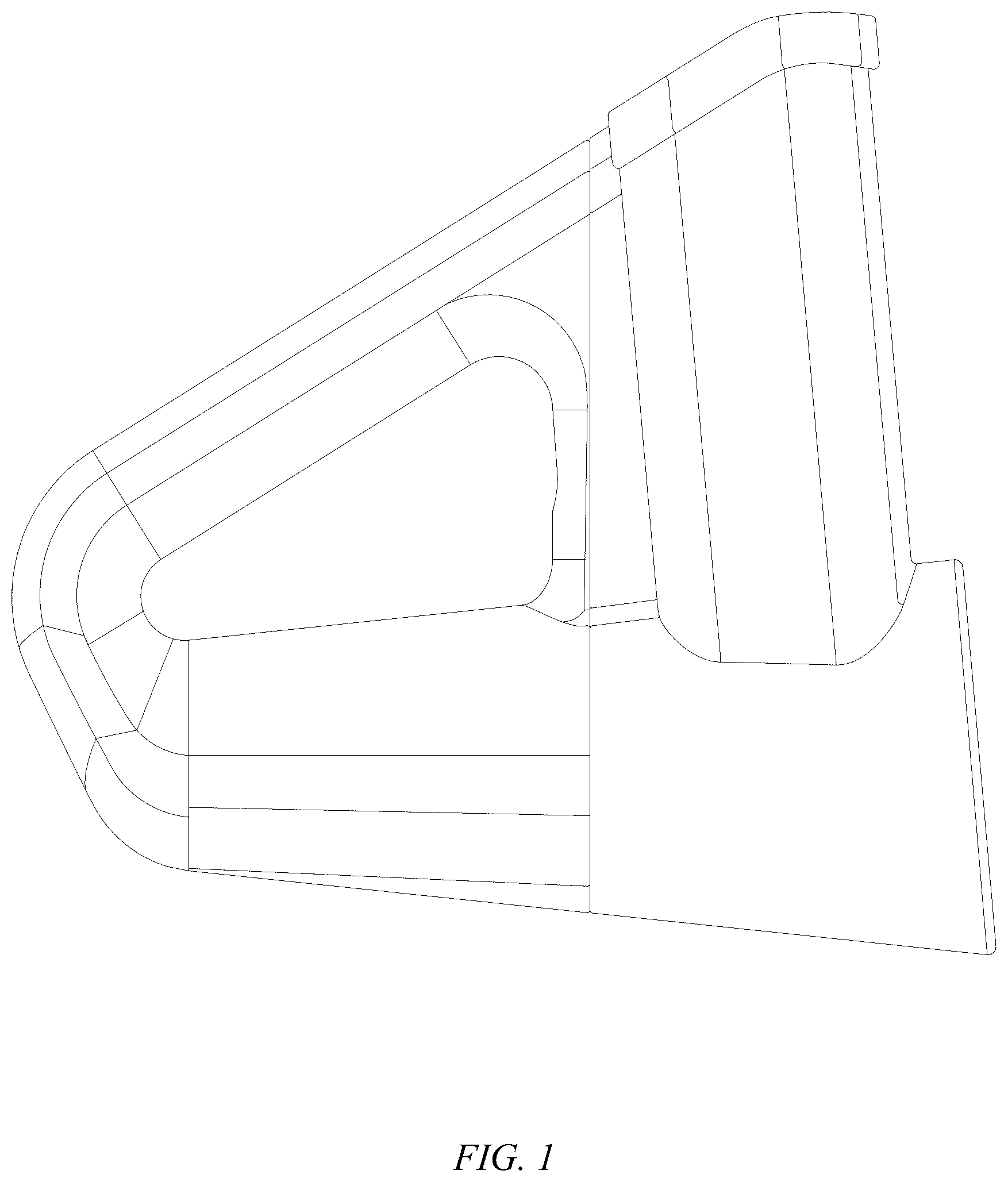 Patent USD1076609 — Hand-held triangular handle roller vegetable cutter — Figure 1