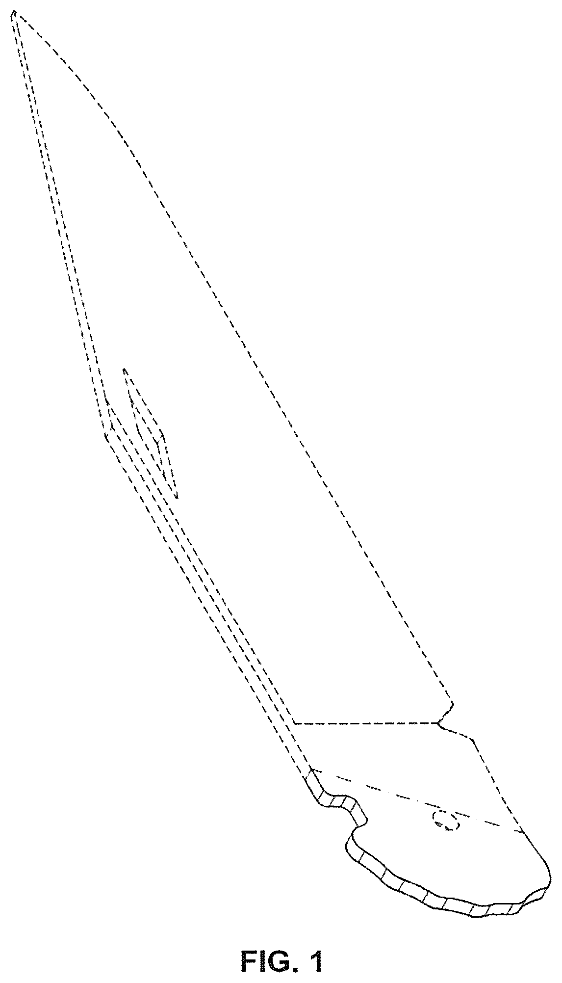 Patent USD1076621 — Knife blade — Figure 1