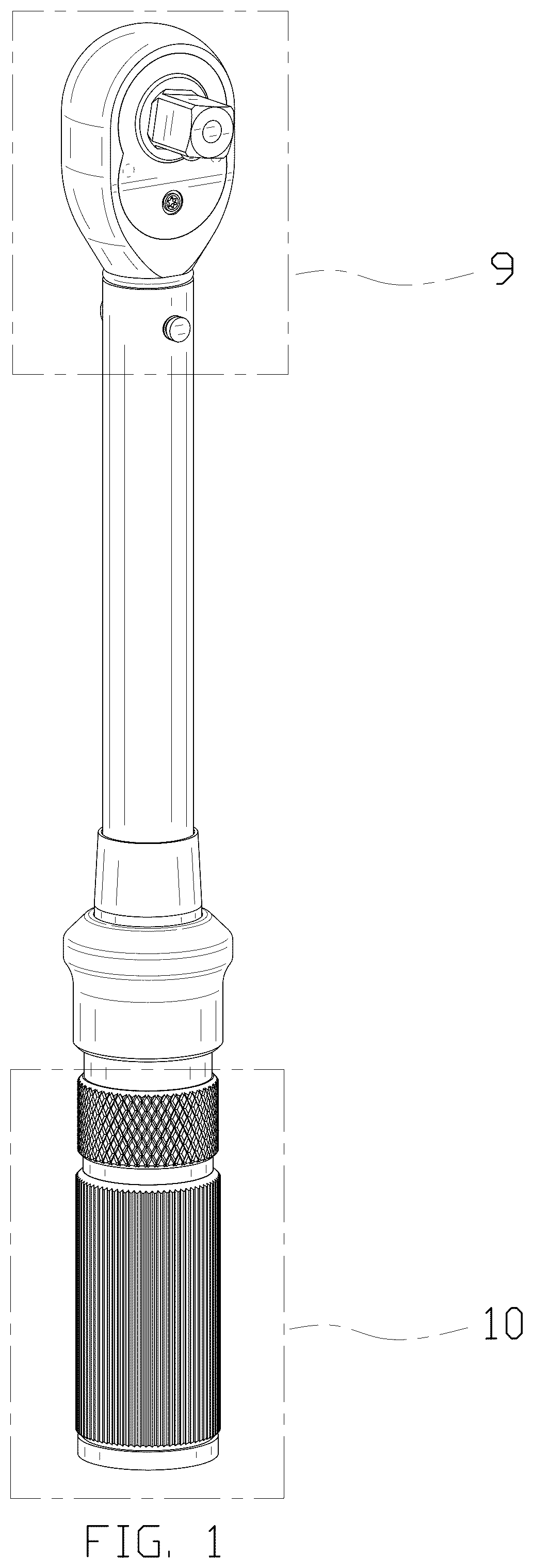 Patent USD1076625 — Torque wrench — Figure 1