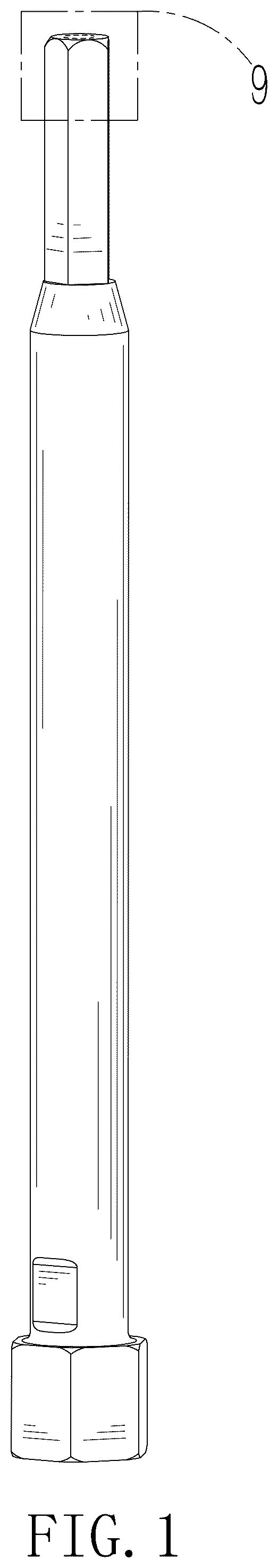 Patent USD1076629 Figure 1 – Tire release bar