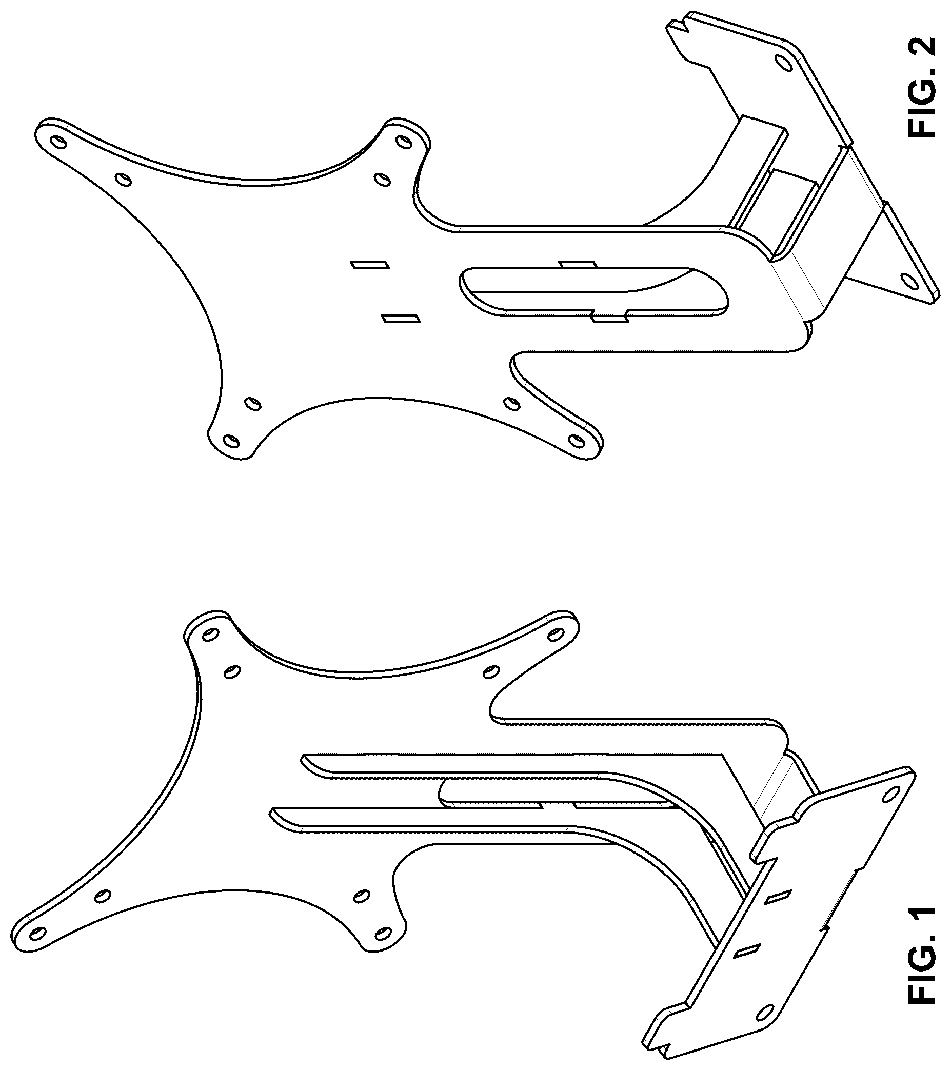Patent USD1076645 Figure 1 – Display mount