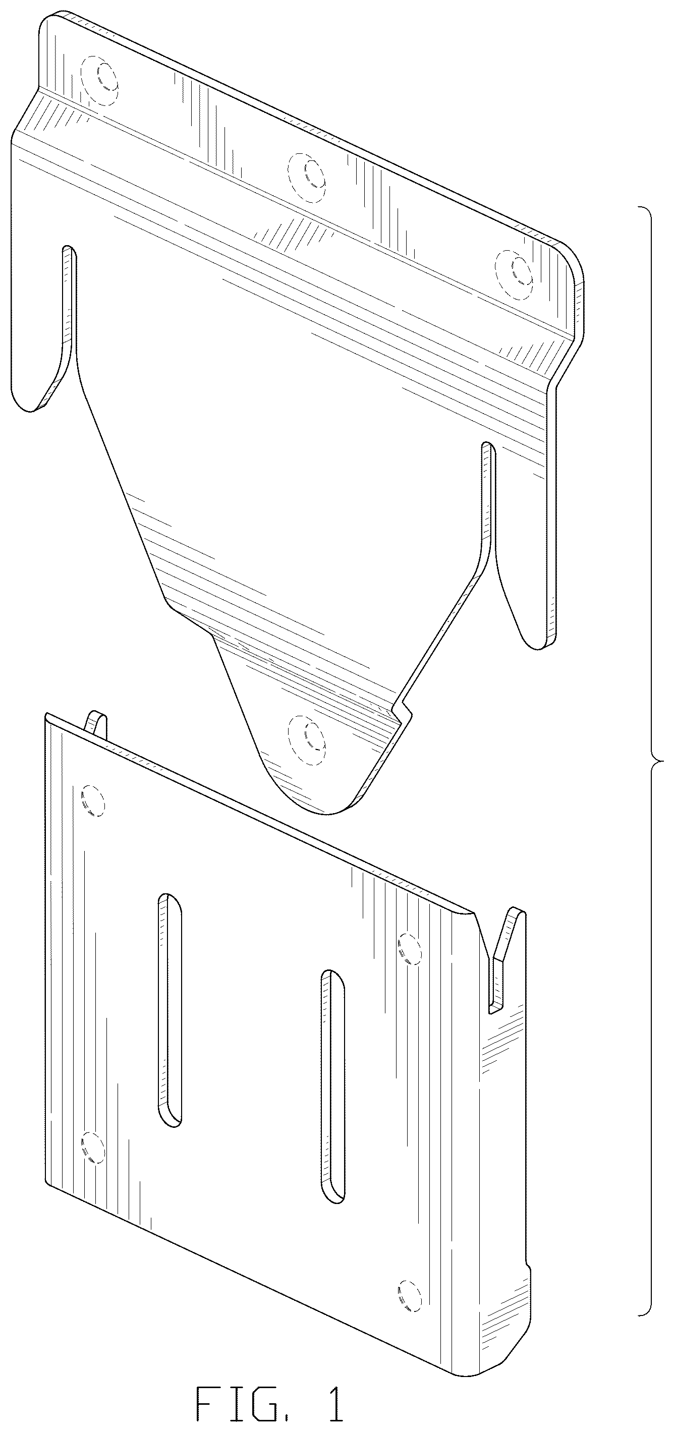 Patent USD1076652 — Hanger assembly — Figure 1