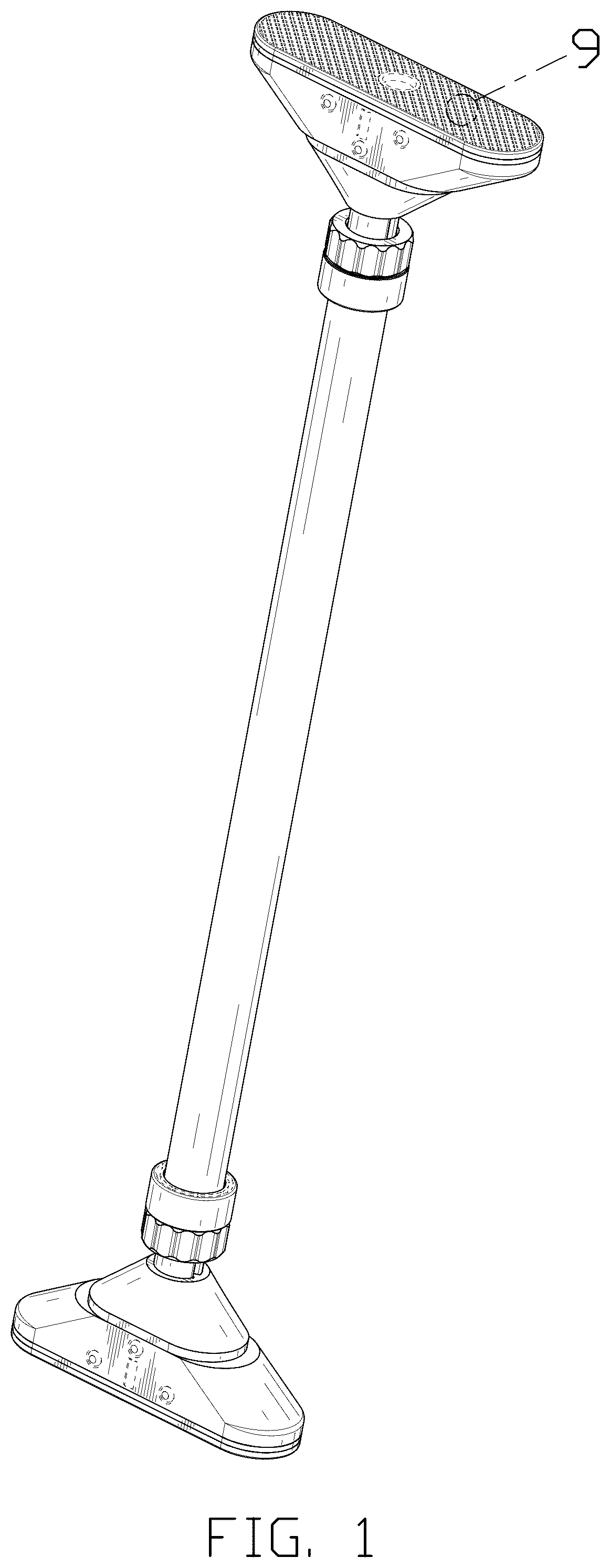 Patent USD1076653 — Bar for door — Figure 1