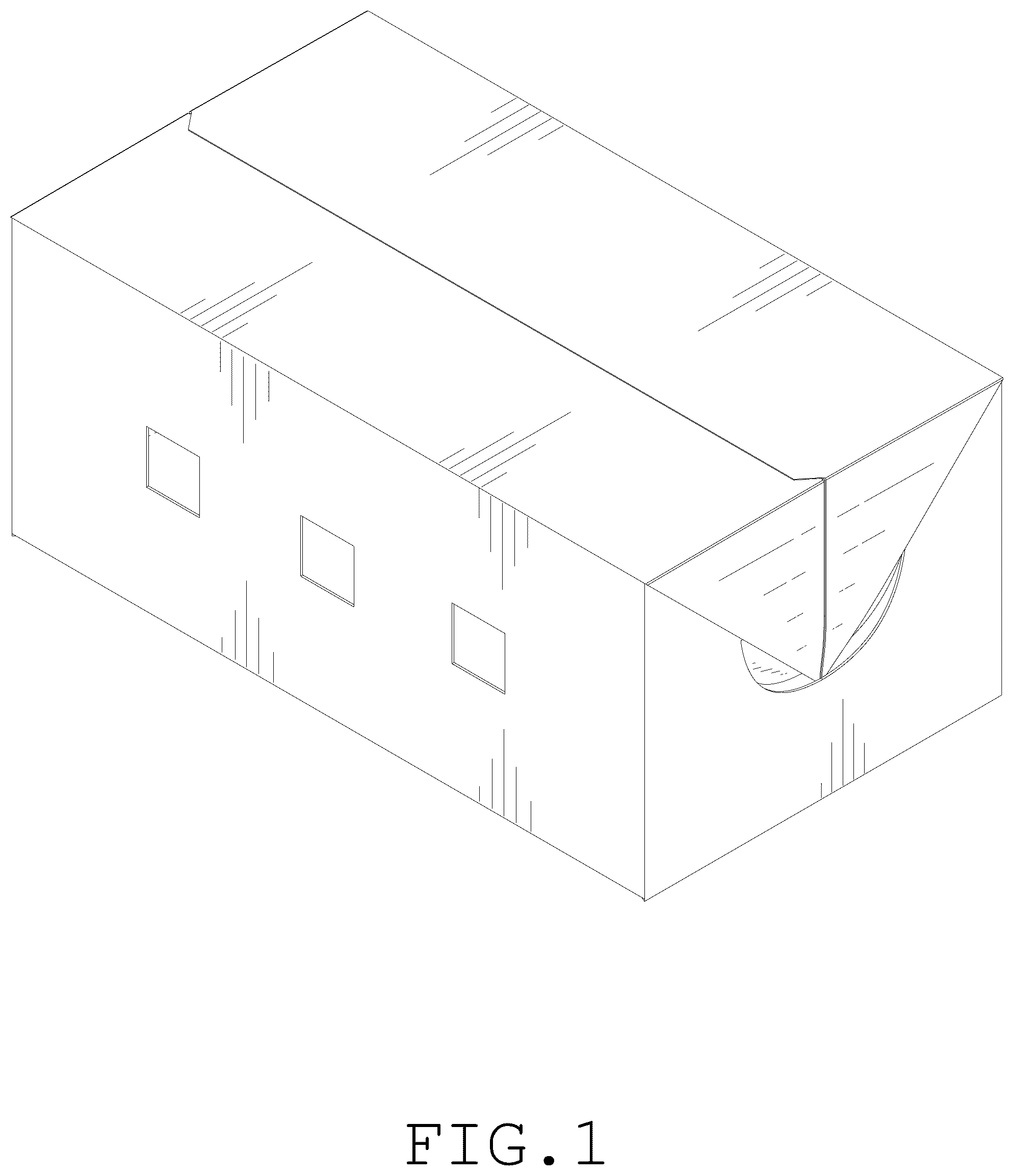 Patent USD1076665 — Paperboard carry-out box — Figure 1