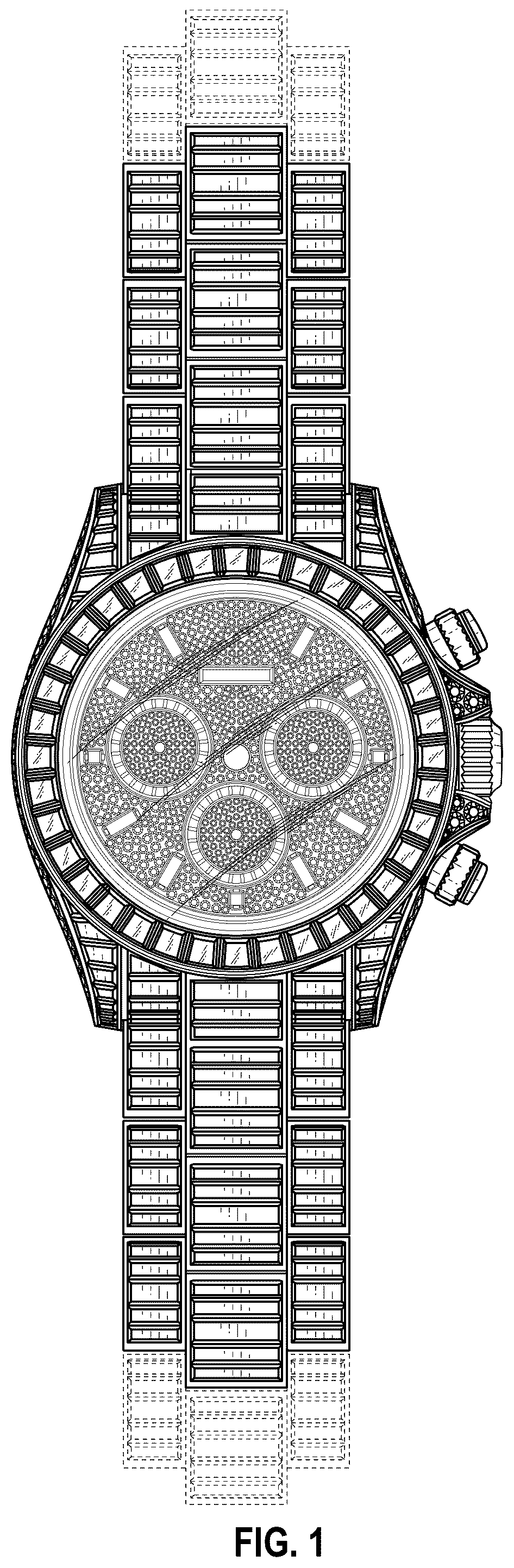 Patent USD1076685 — Watch — Figure 1