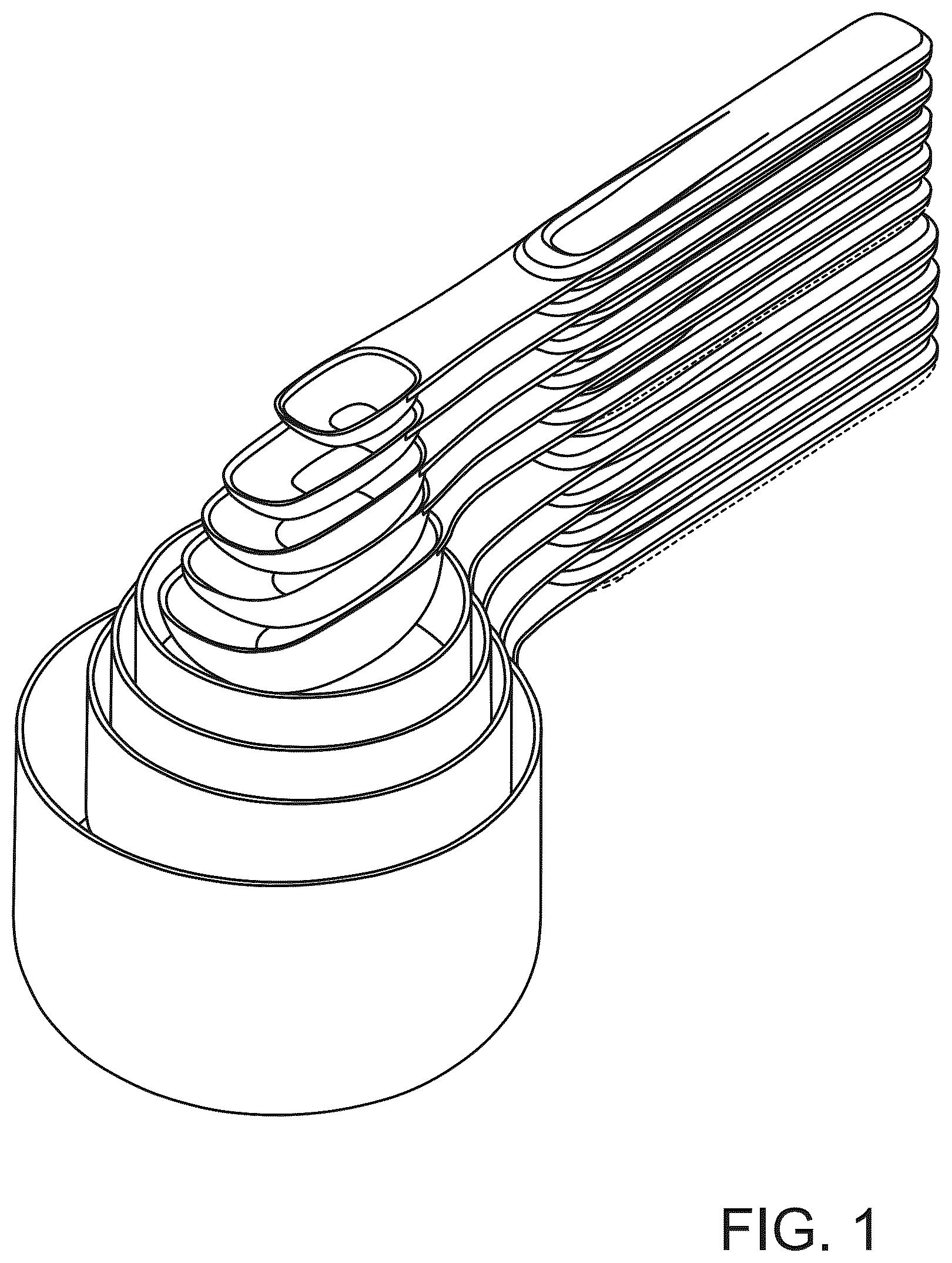 Patent USD1076688 Figure 1 – Measuring cup and spoon set