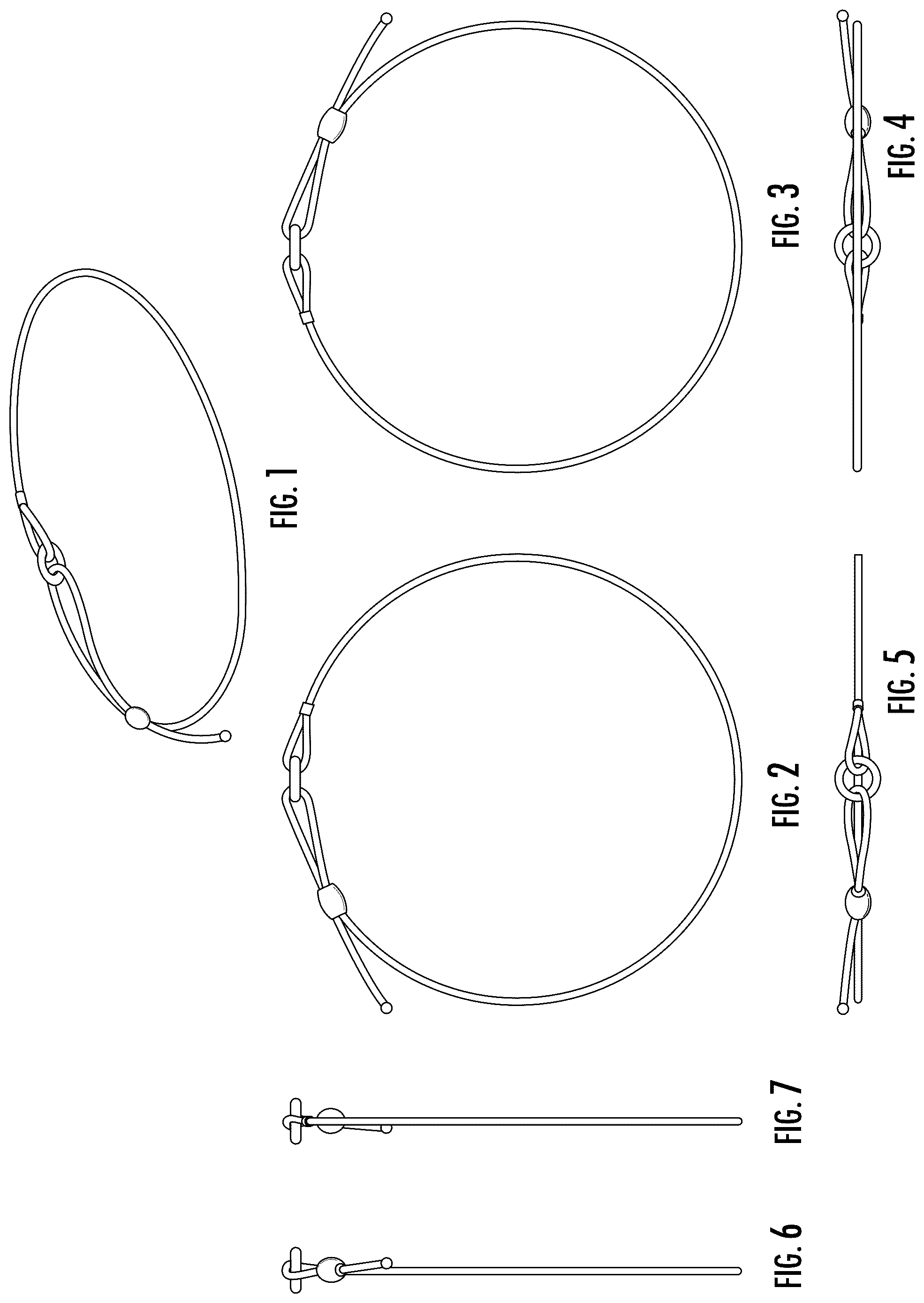 Patent USD1076707 — Expandable bracelet with slider — Figure 1