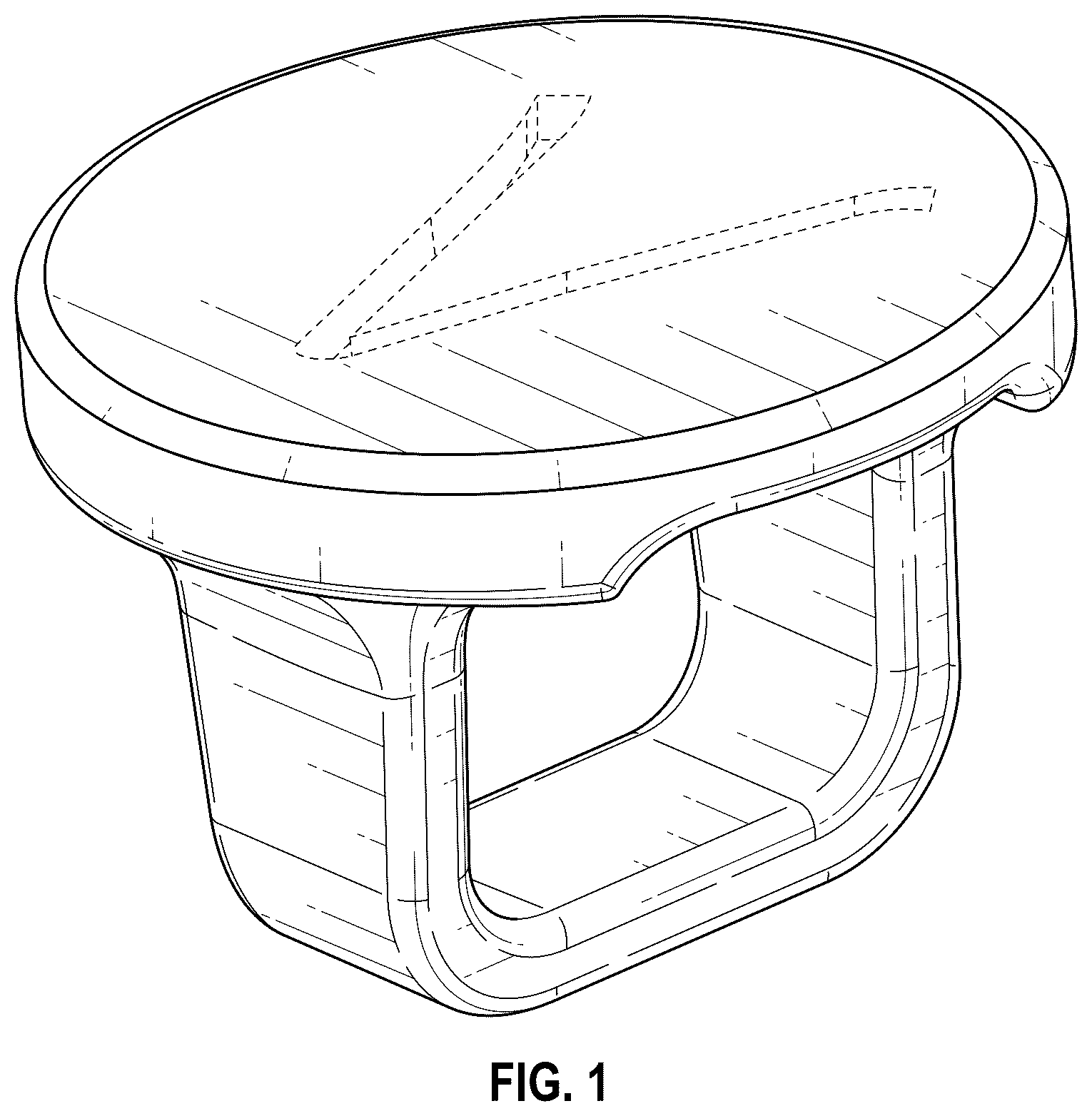 Patent USD1076711 — Bead with square hole — Figure 1