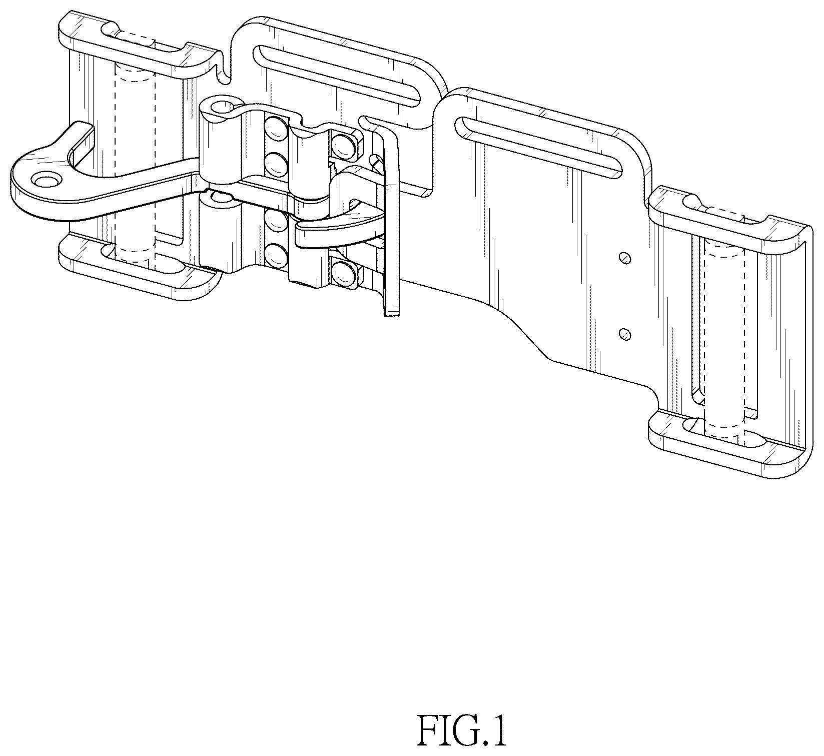 Patent USD1076713 — Seat belt locking buckle — Figure 1