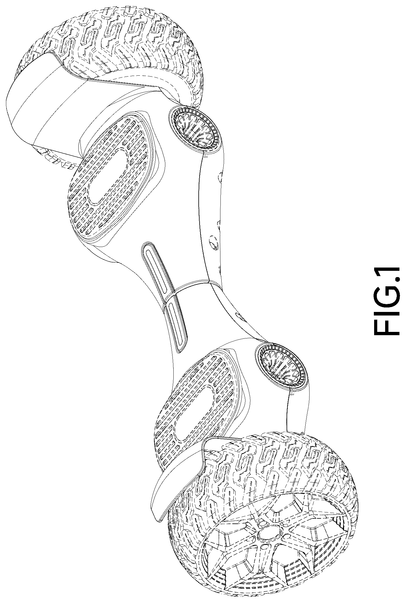 Patent USD1076716 — Self-balancing vehicle — Figure 1