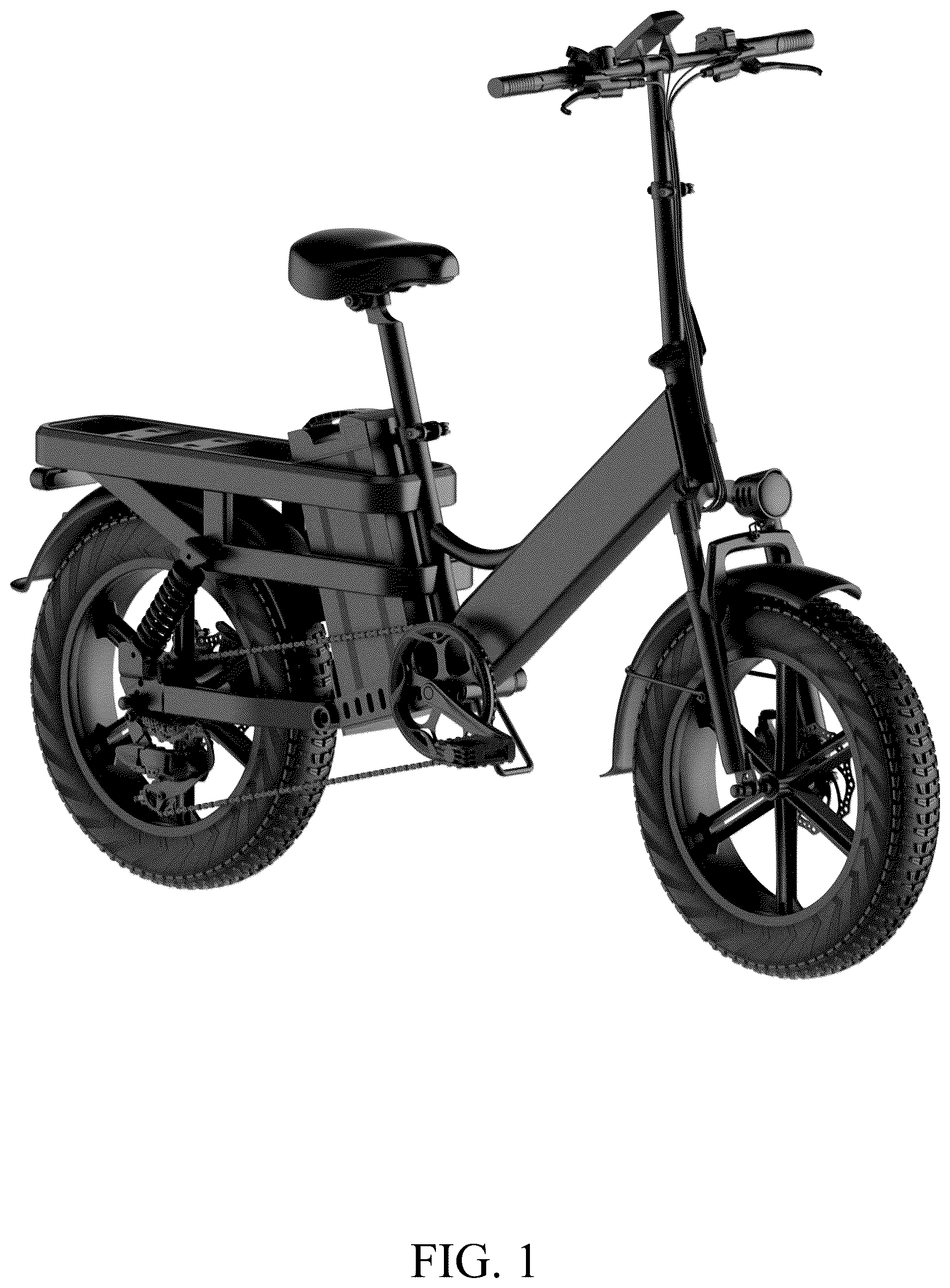Patent USD1076727 — Electric bicycle — Figure 1