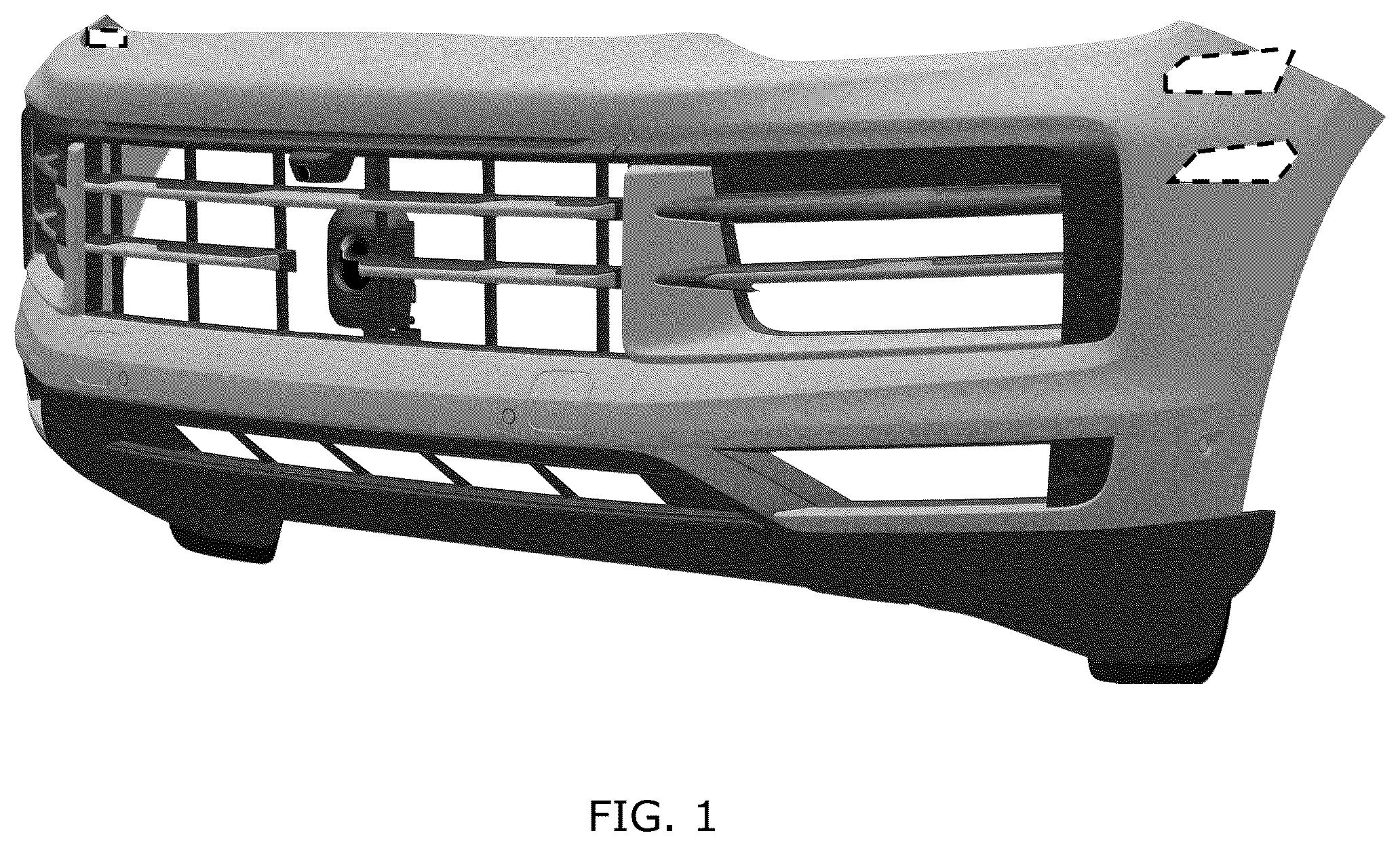 Patent USD1076741 — Front bumper for motor vehicle — Figure 1