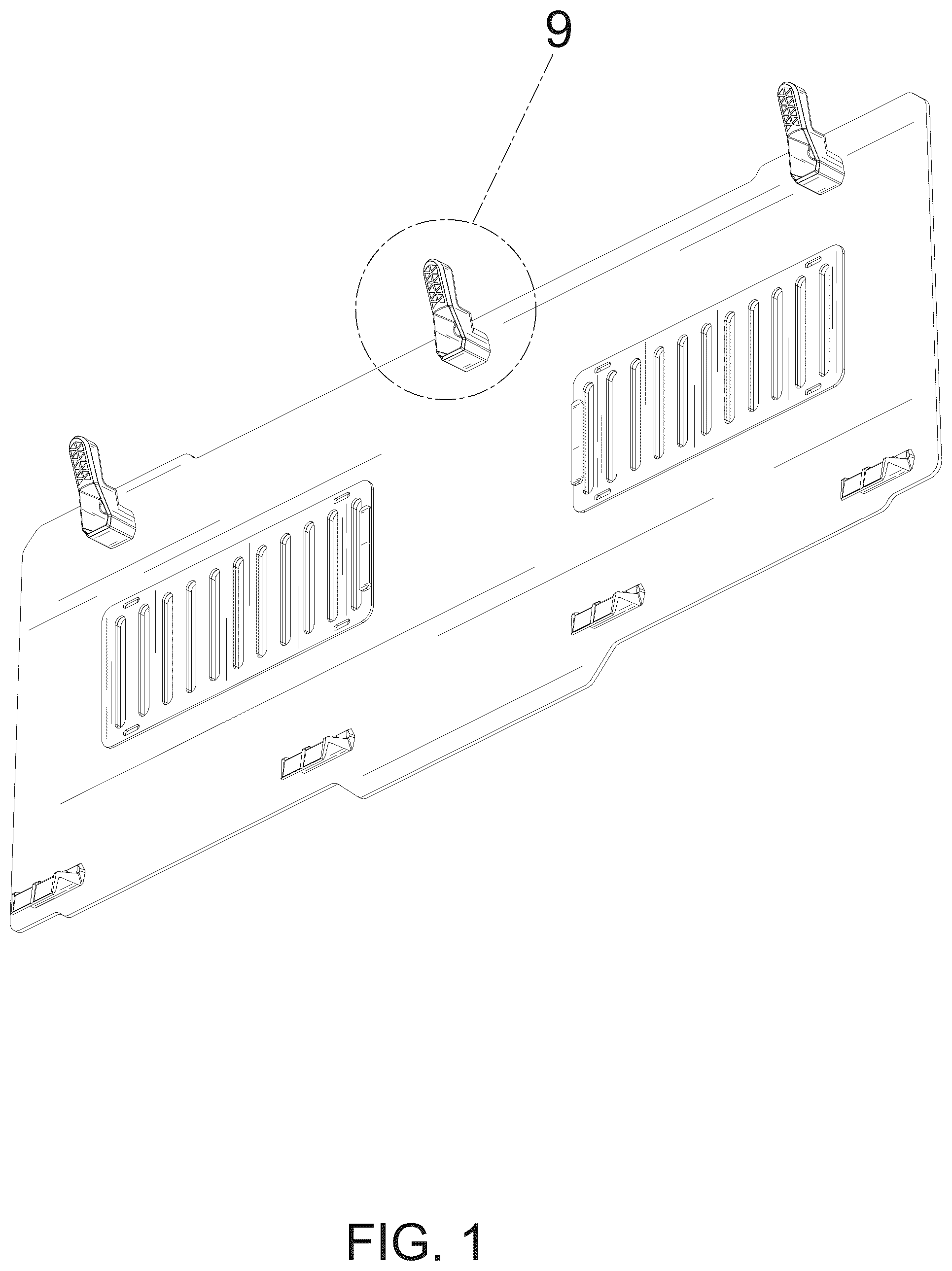 Patent USD1076748 — Windshield — Figure 1