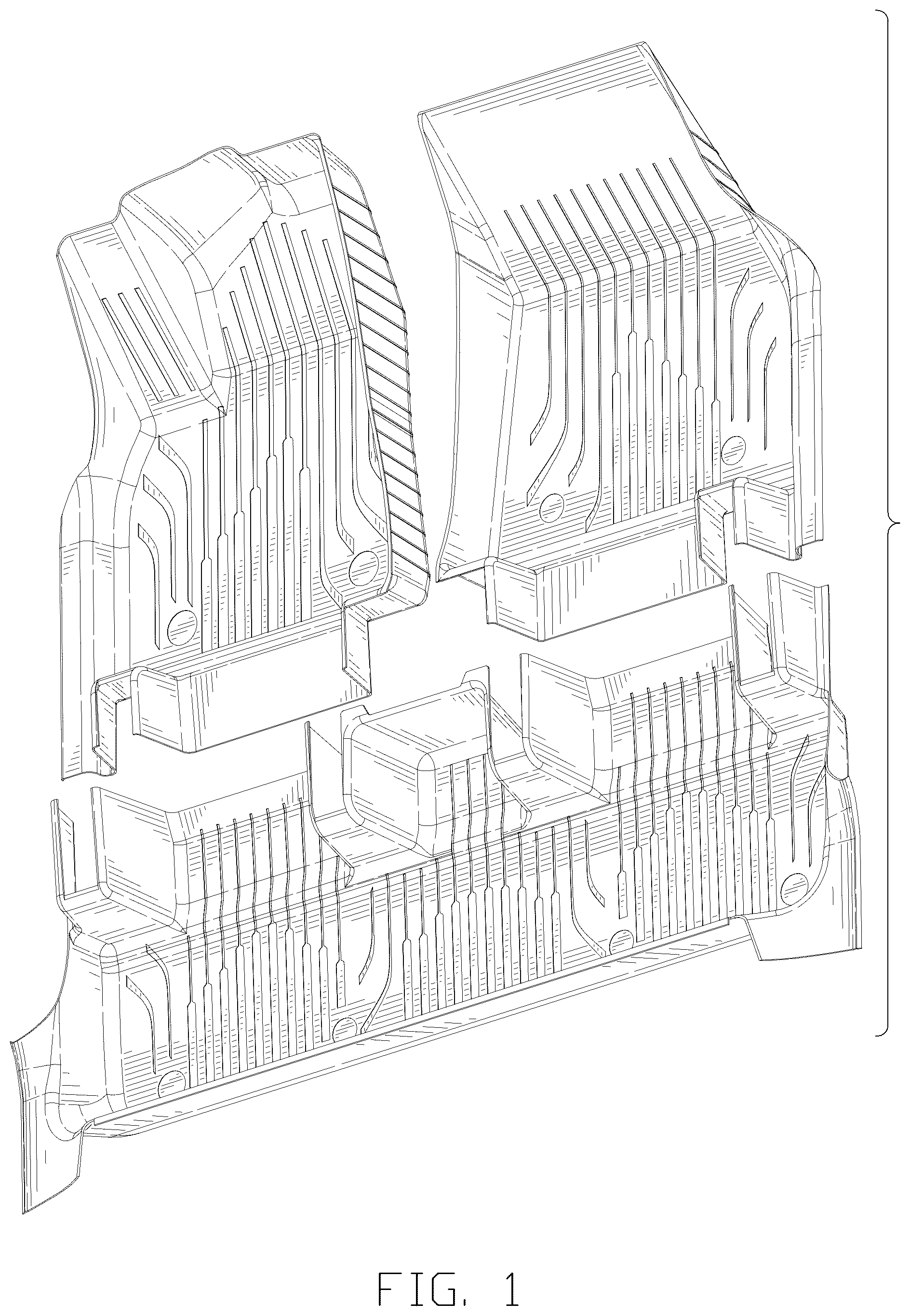 Patent USD1076754 — Car mat set — Figure 1