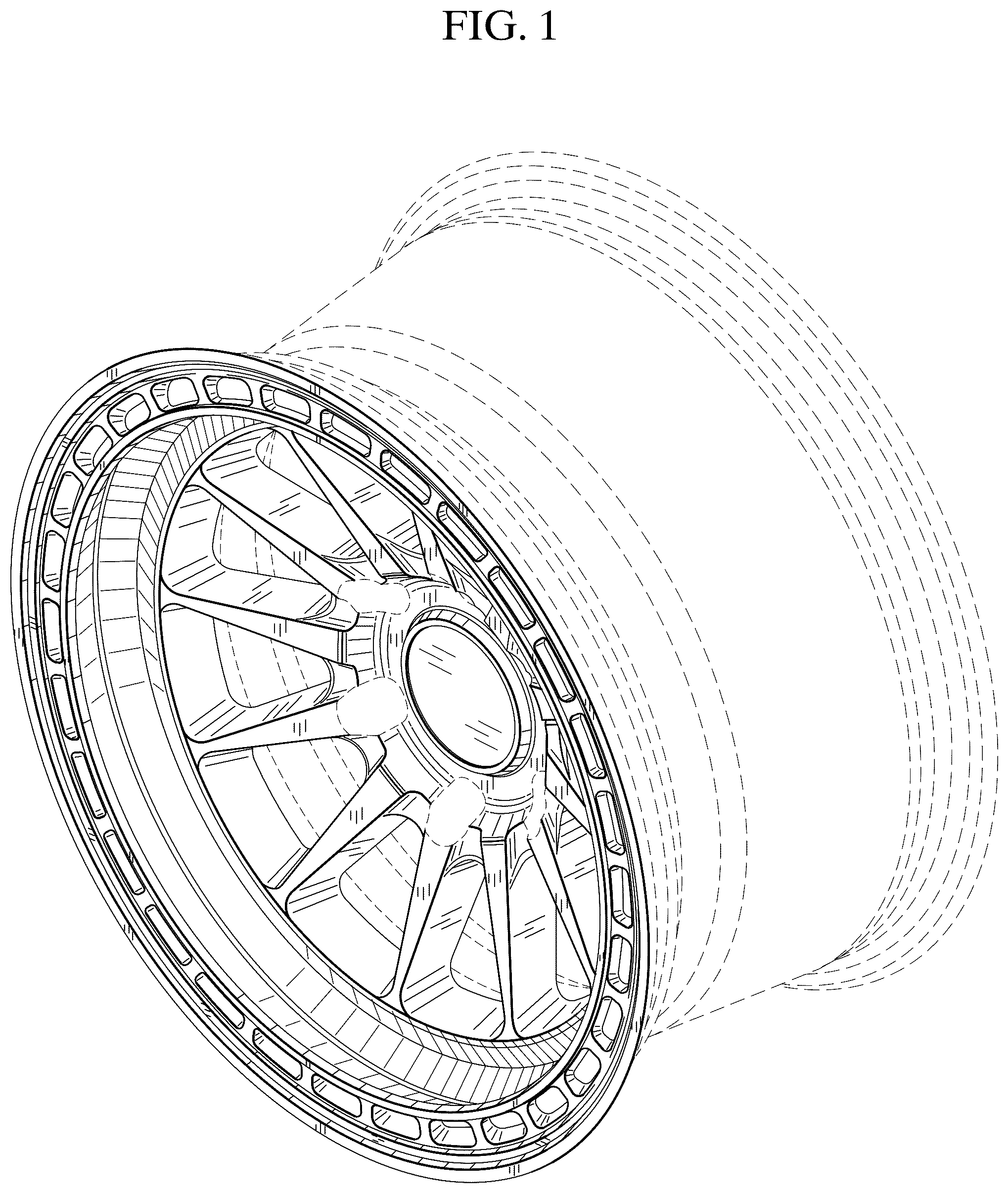Patent USD1076759 — Wheel — Figure 1