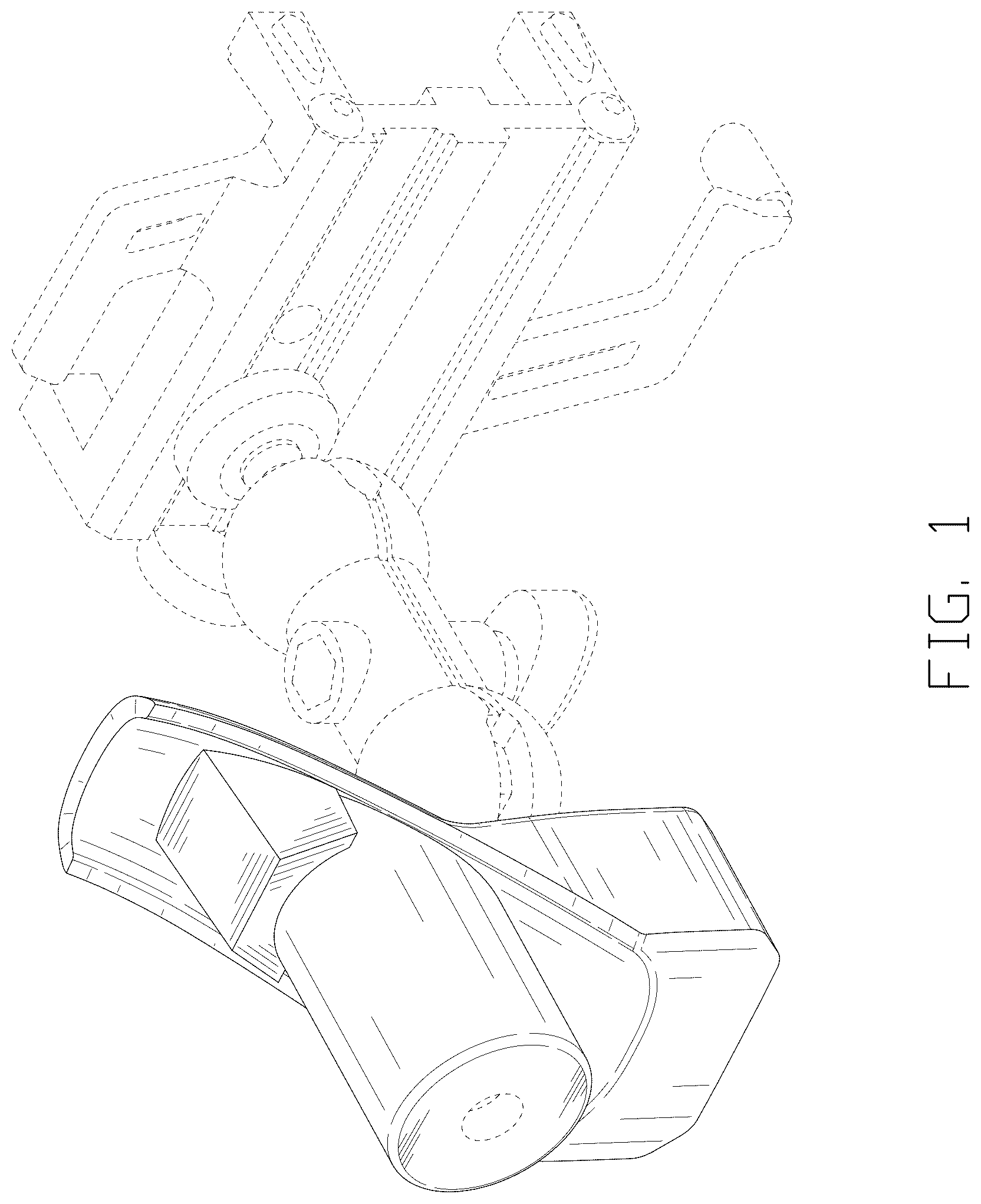 Patent USD1076768 Figure 1 – Car mobile phone holder