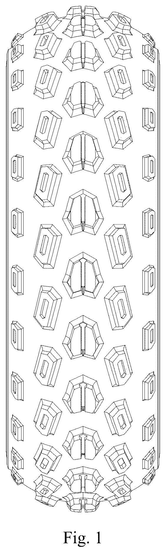 Patent USD1076773 Figure 1 – Tire