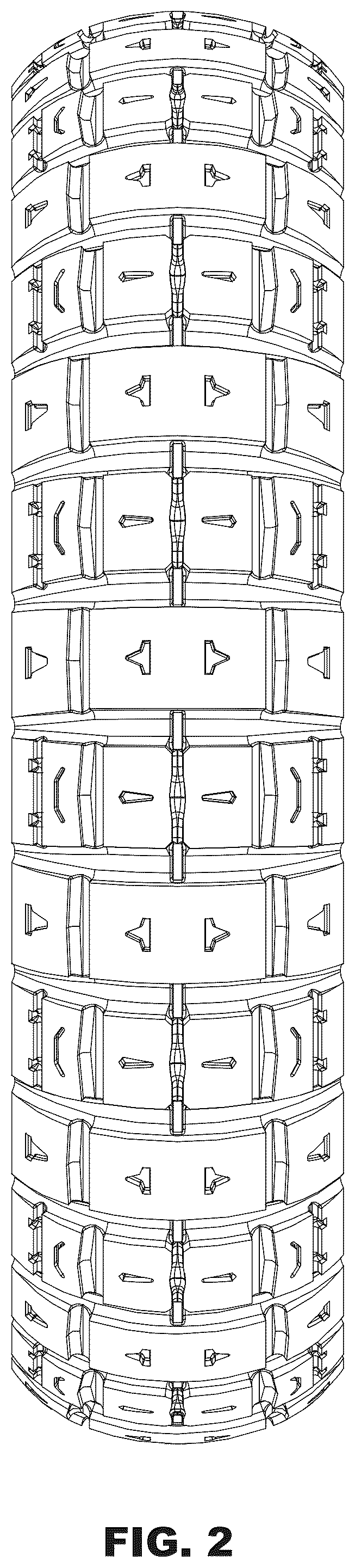 Patent USD1076774 Figure 2 – Tire