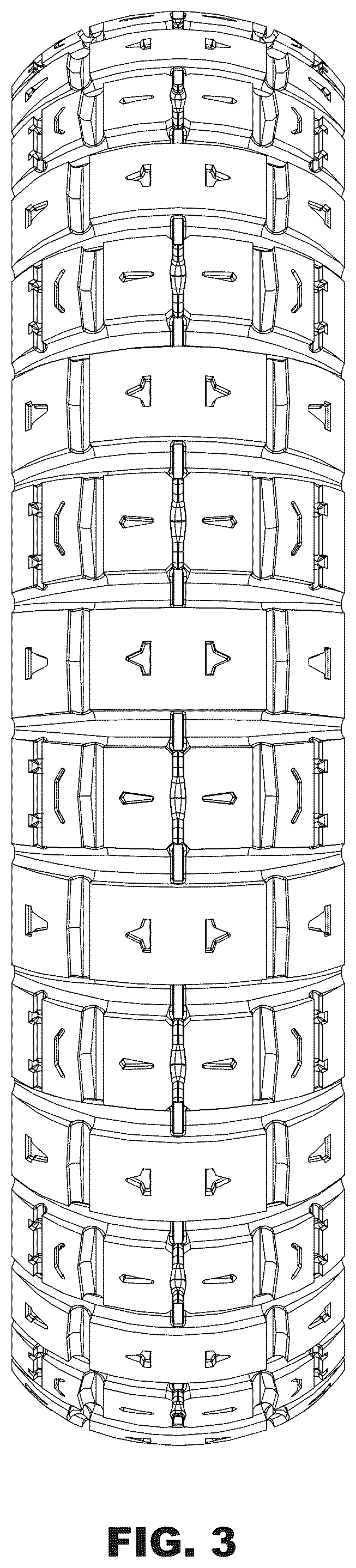 Patent USD1076774 Figure 3 – Tire