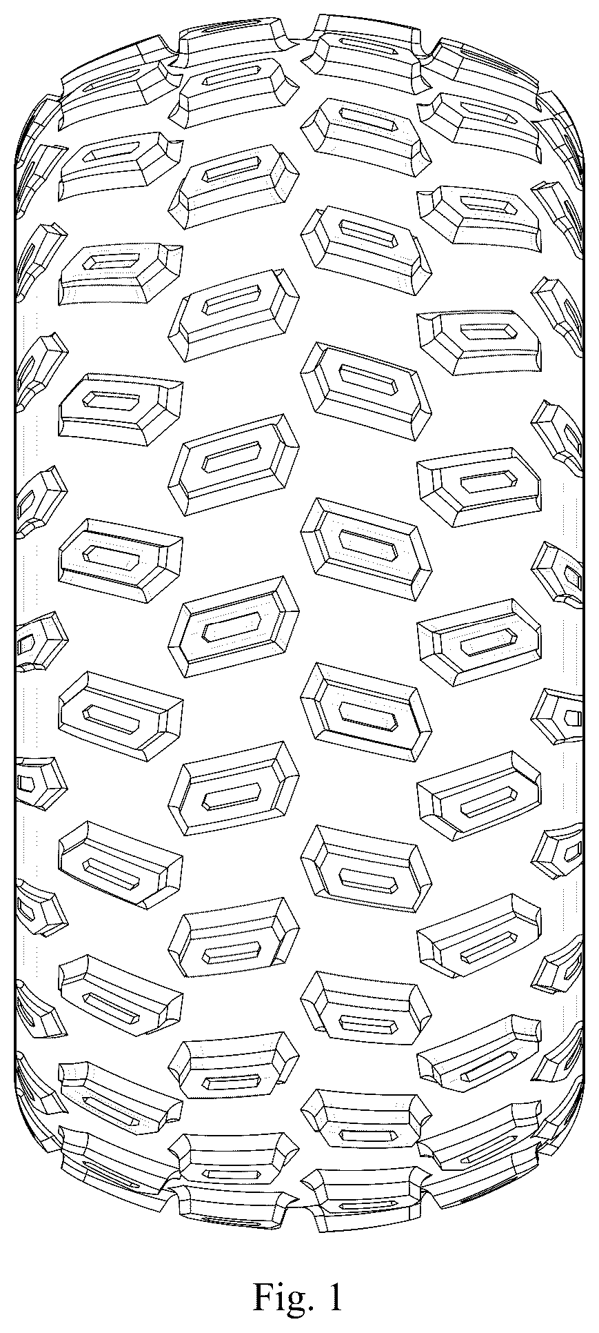 Patent USD1076776 — Tire — Figure 1
