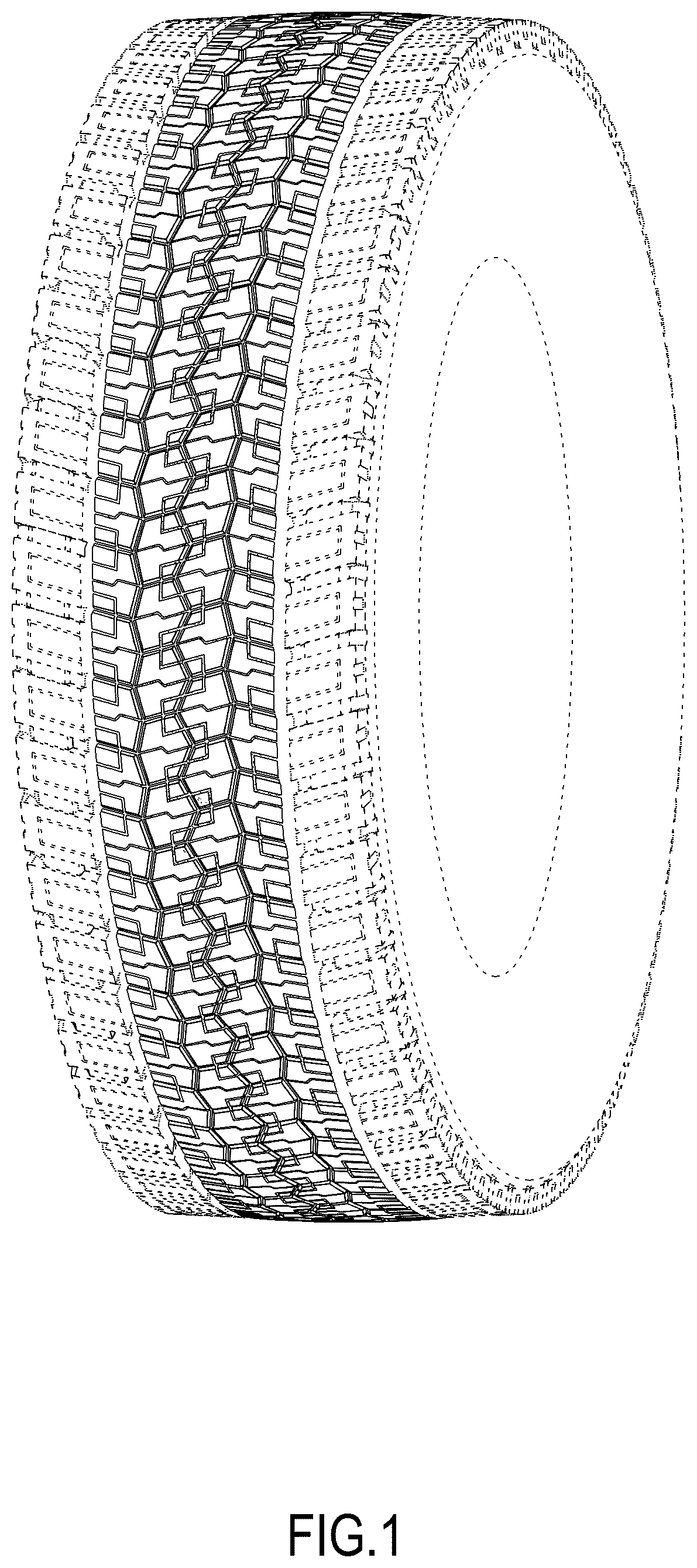 Patent USD1076782 — Tire — Figure 1