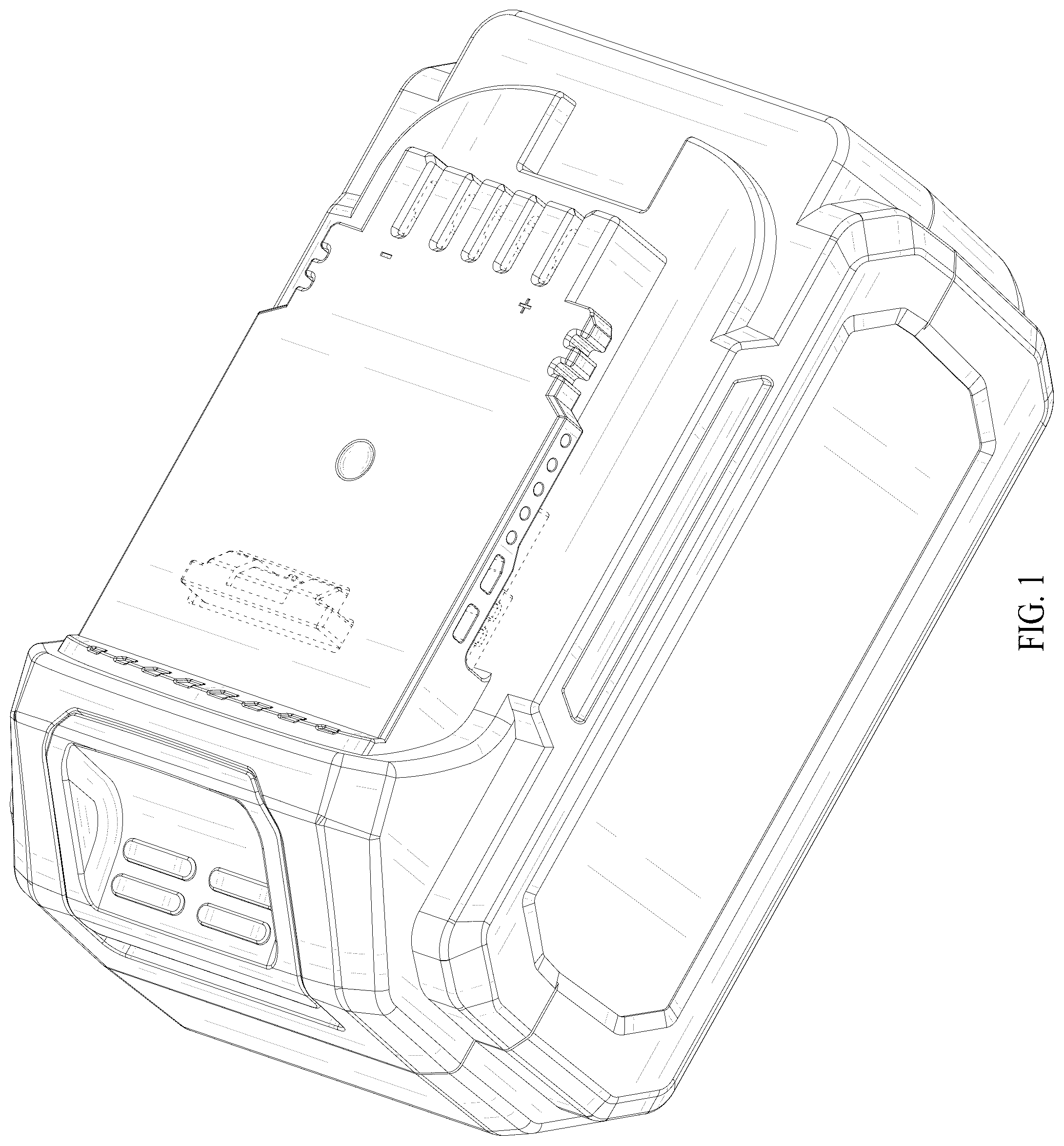 Patent USD1076796 — Battery pack — Figure 1