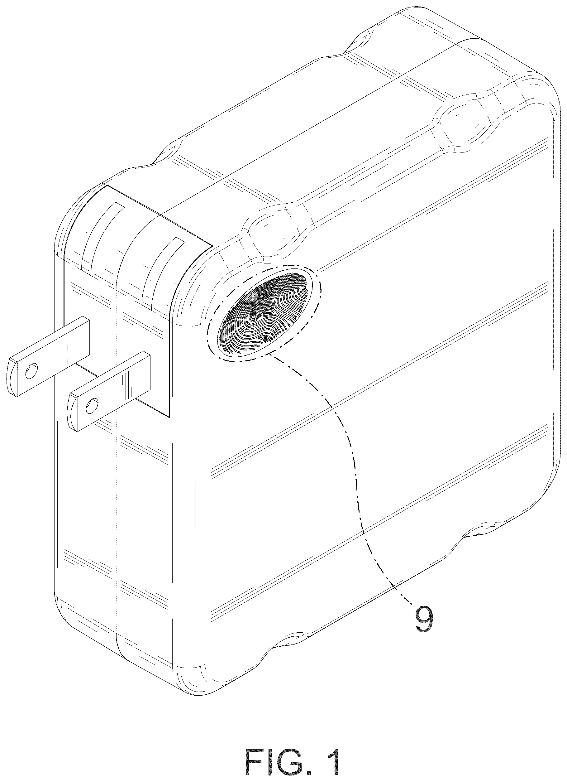 Patent USD1076800 — USB charger — Figure 1