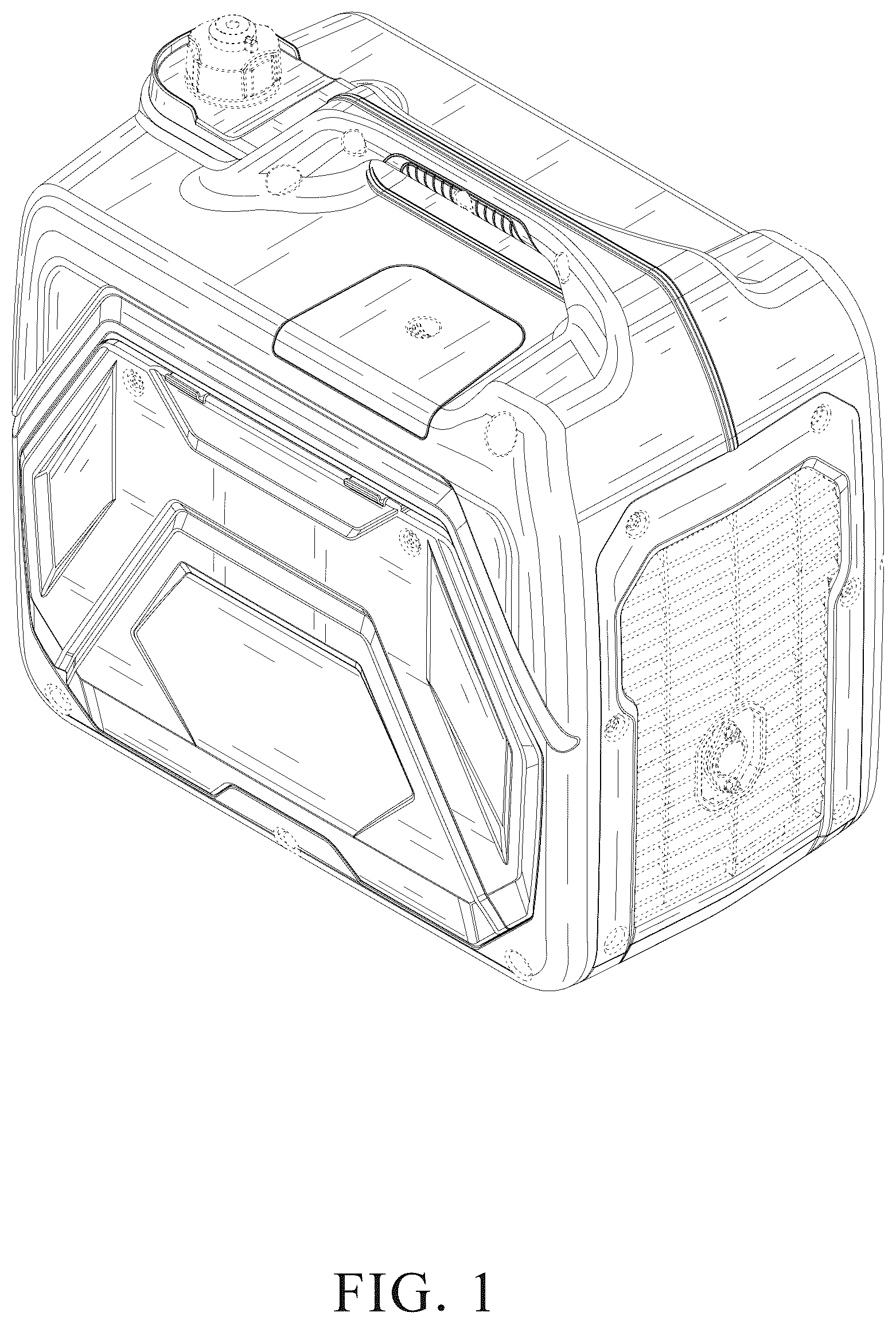 Patent USD1076810 Figure 1 – Inverter generator