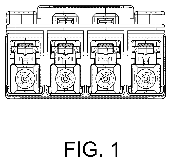 Patent USD1076811 Figure 1 – Optical connector