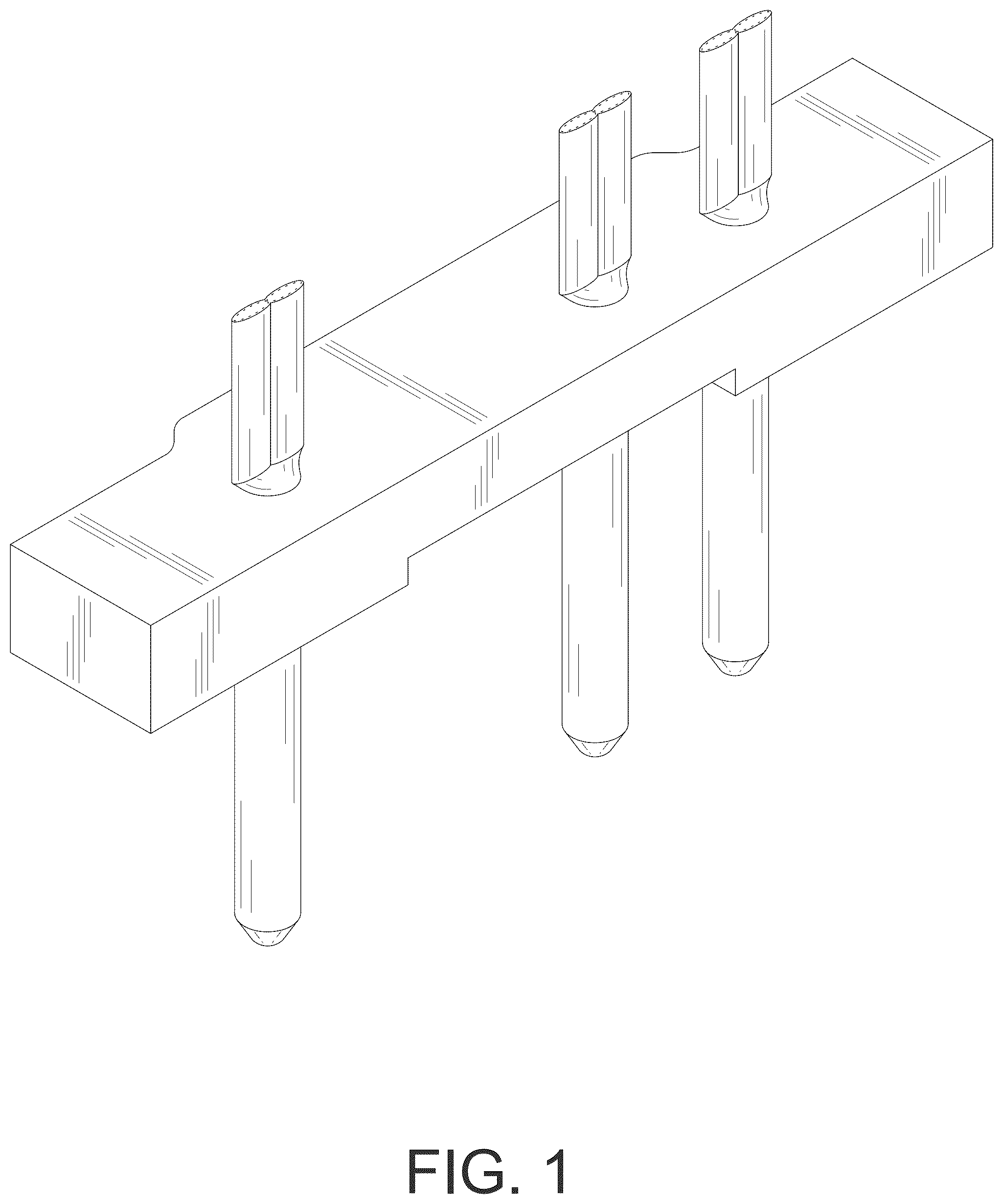 Patent USD1076816 Figure 1 – Coupler pin