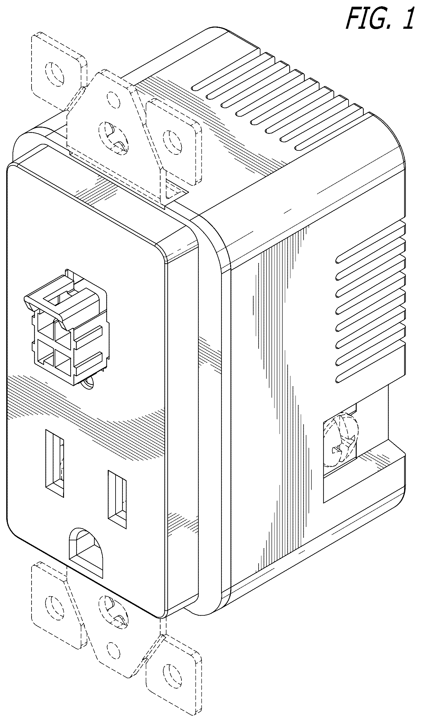 Patent USD1076817 — Interface outlet — Figure 1