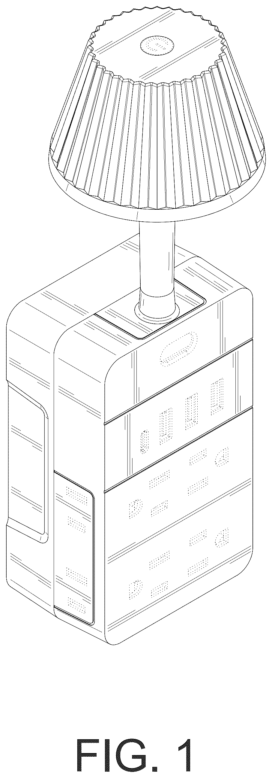 Patent USD1076822 — Power strip — Figure 1