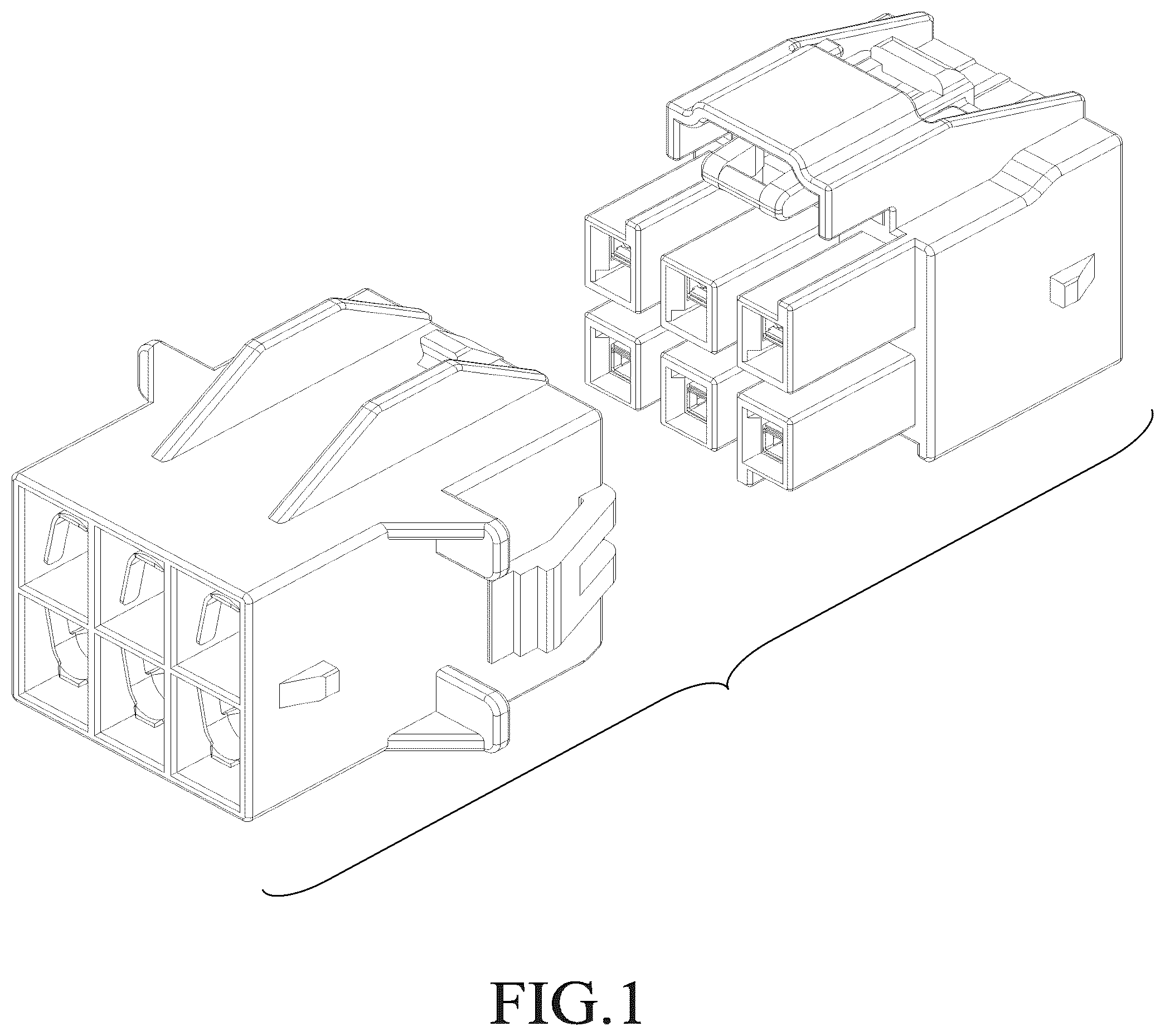 Patent USD1076824 — Electrical connector — Figure 1