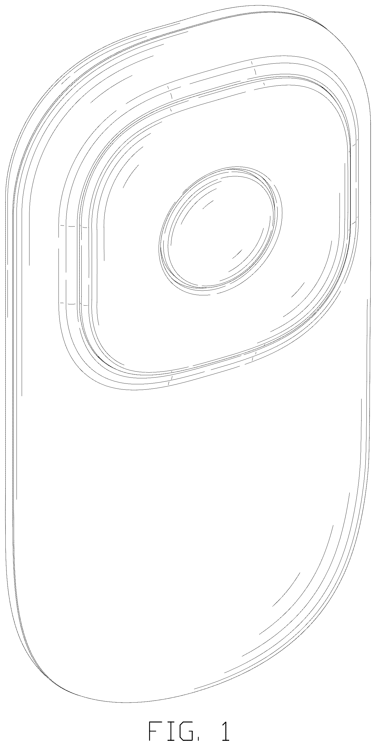 Patent USD1076833 — Remote control for foot stimulator — Figure 1