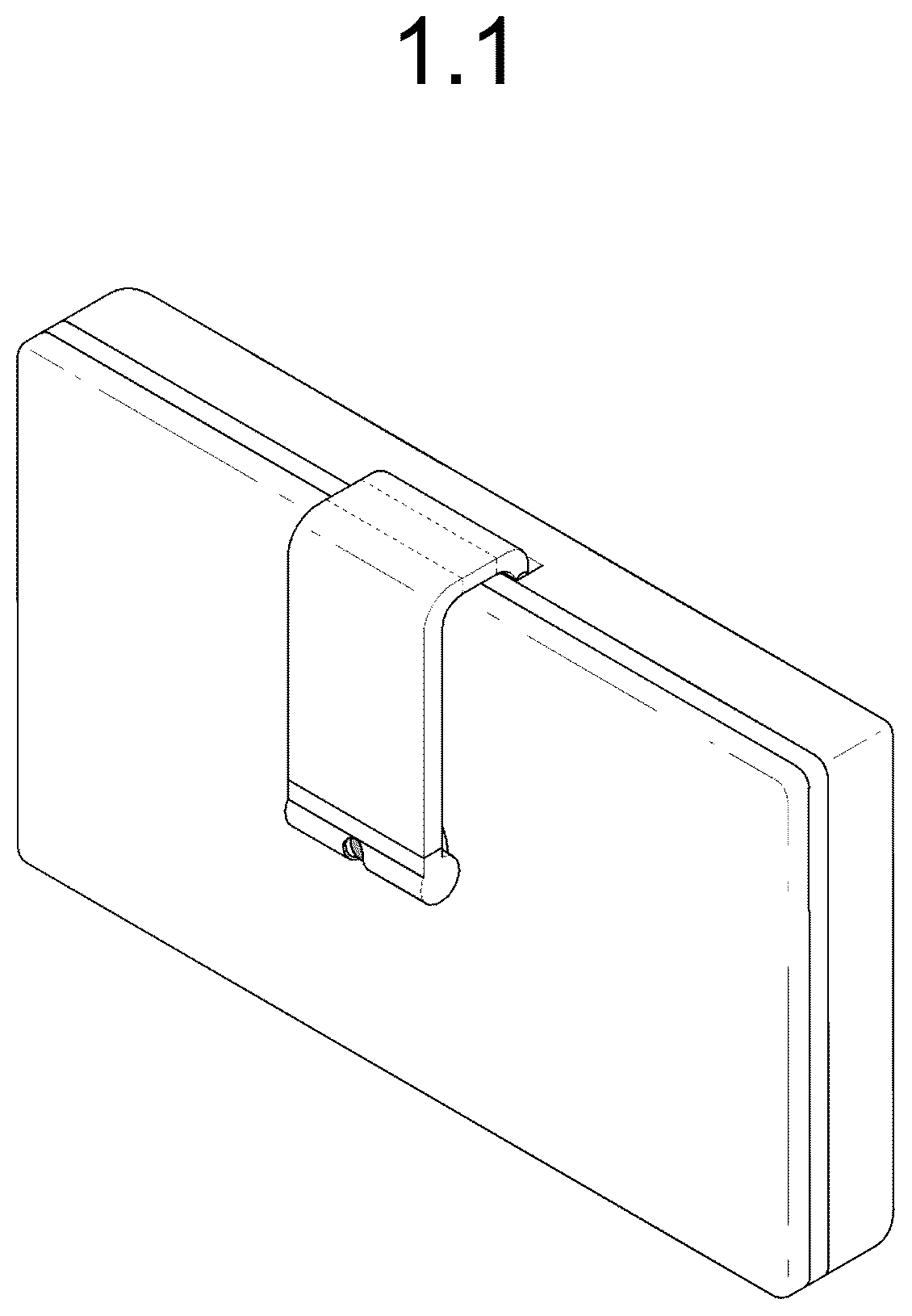 Patent USD1076844 Figure 1 – Television receiver