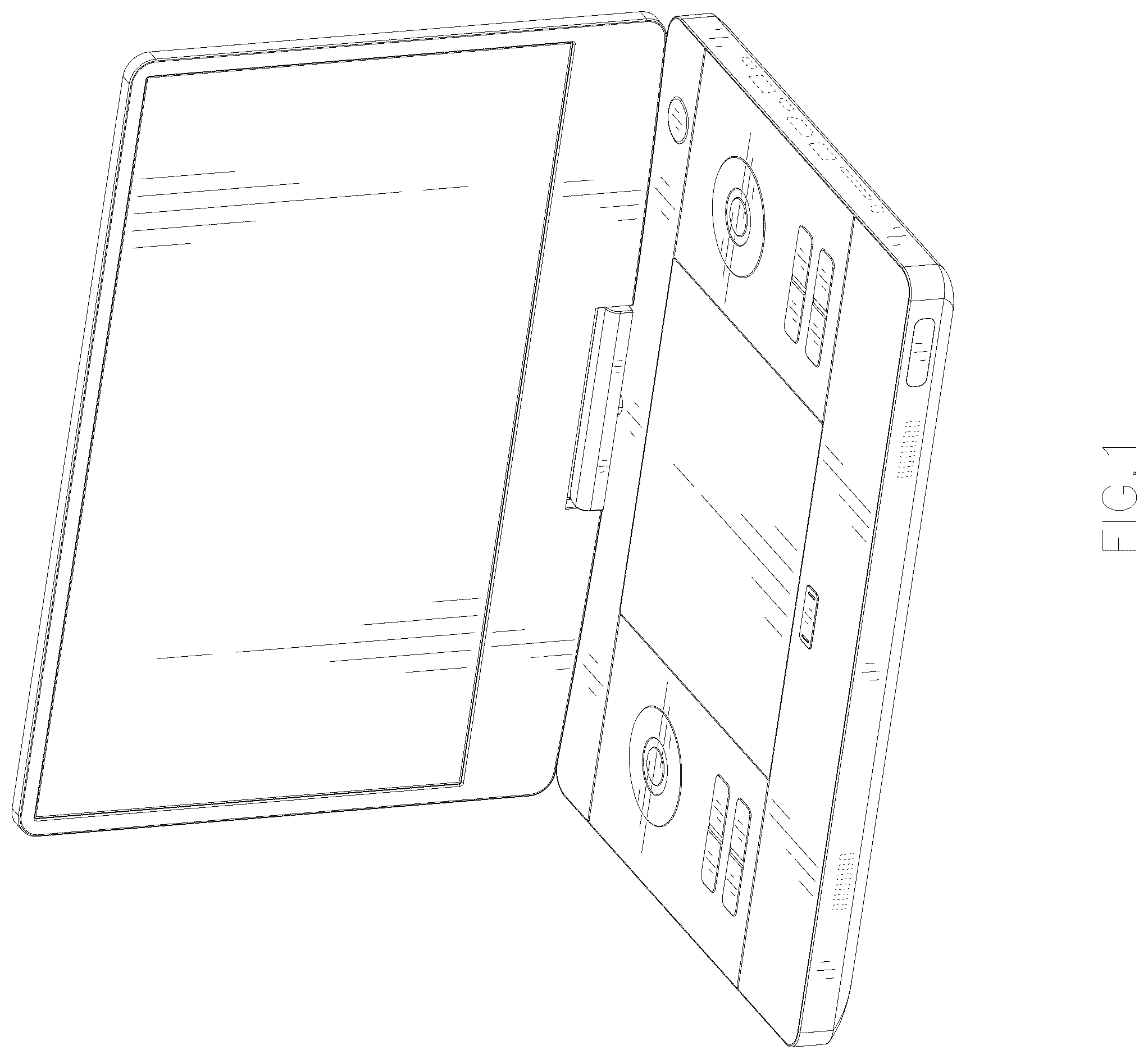 Patent USD1076845 — Portable player — Figure 1