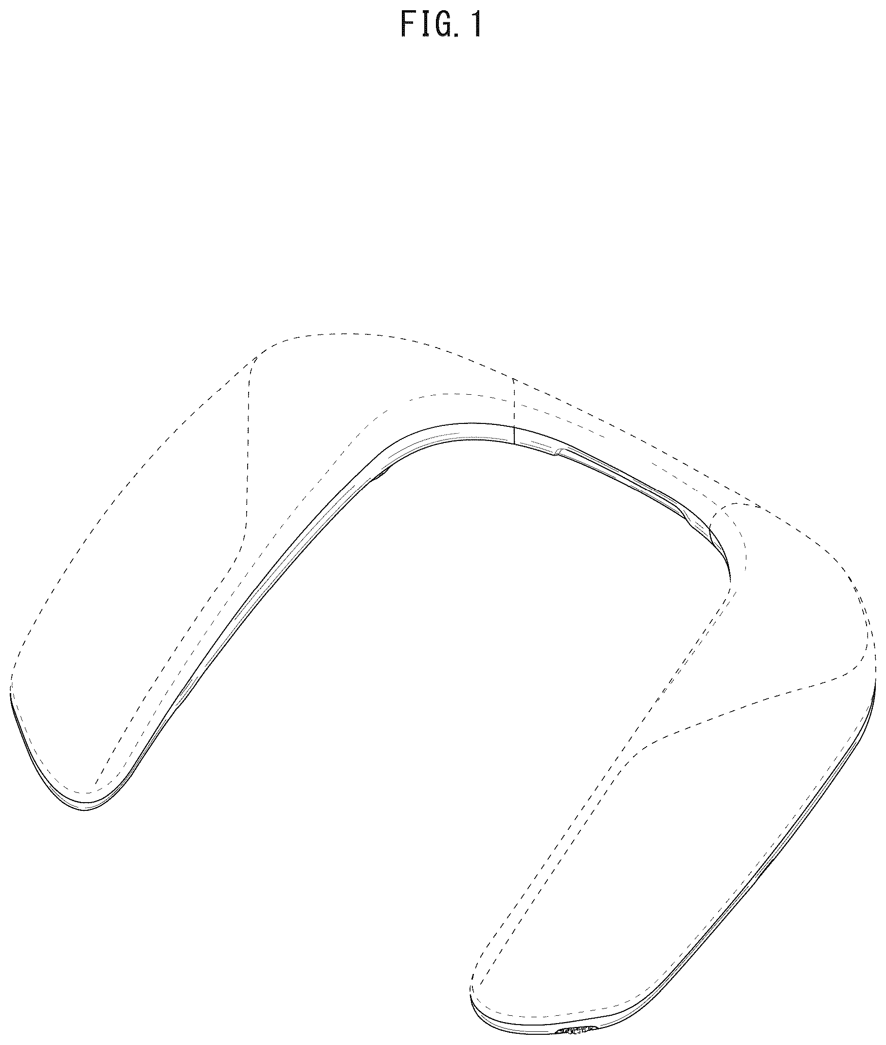Patent USD1076864 — Wearable speaker — Figure 1