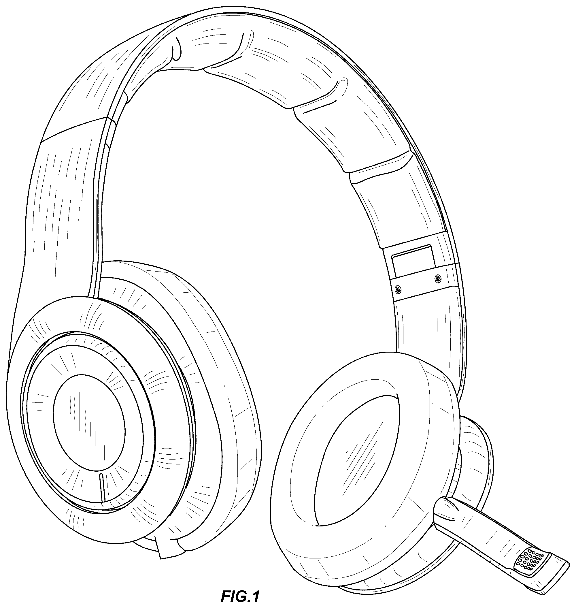 Patent USD1076874 — Headset — Figure 1