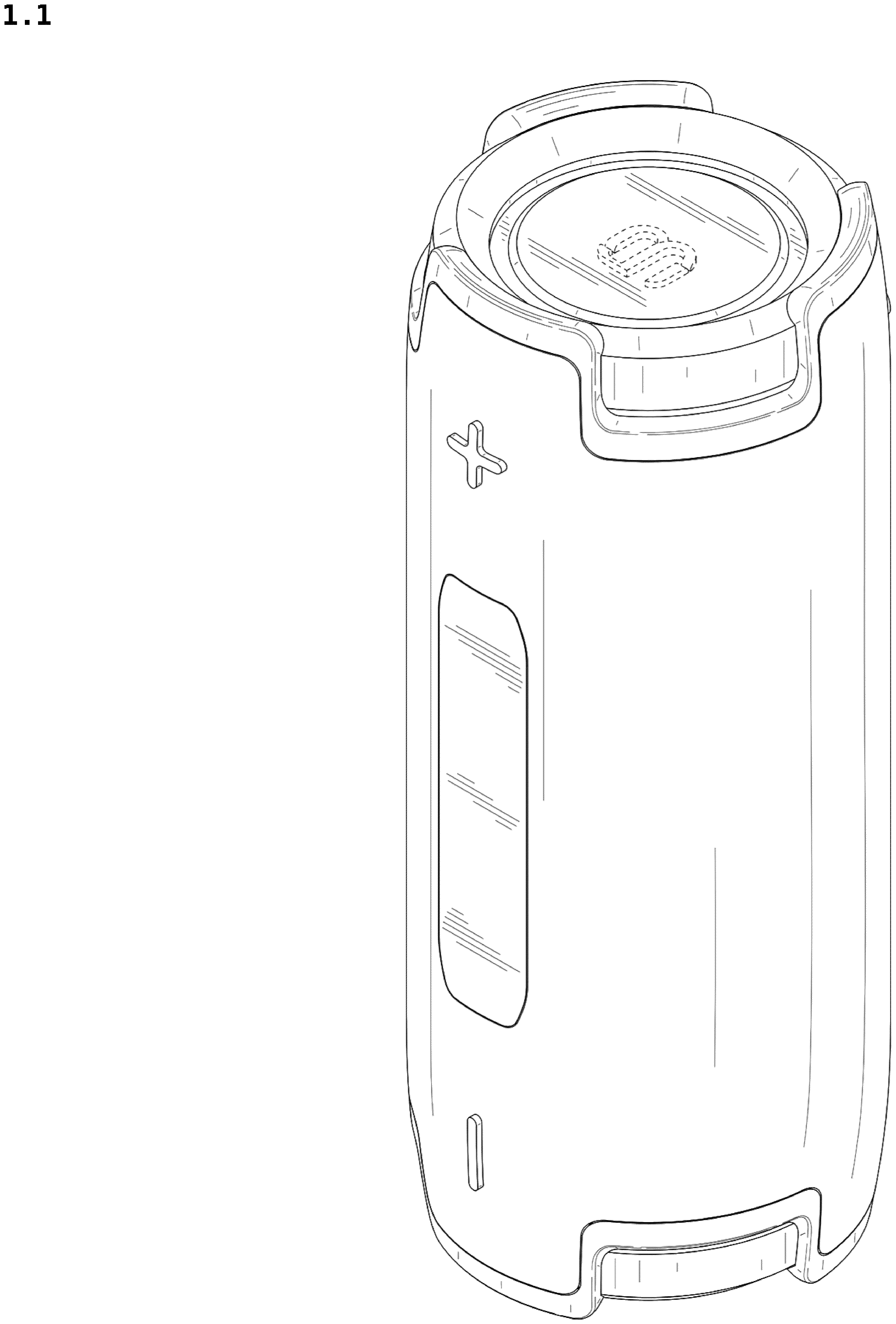 Patent USD1076881 — Speaker — Figure 1