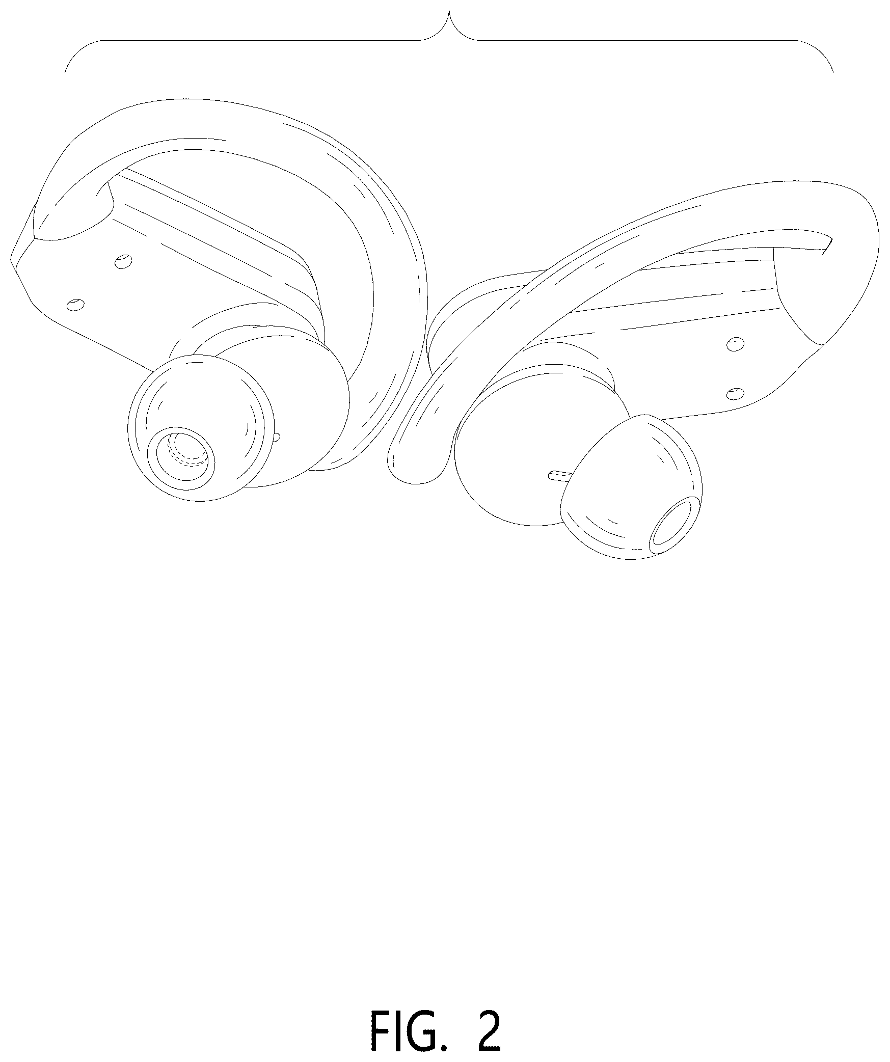 Patent USD1076884 Figure 2 – Wireless earphones with charging case