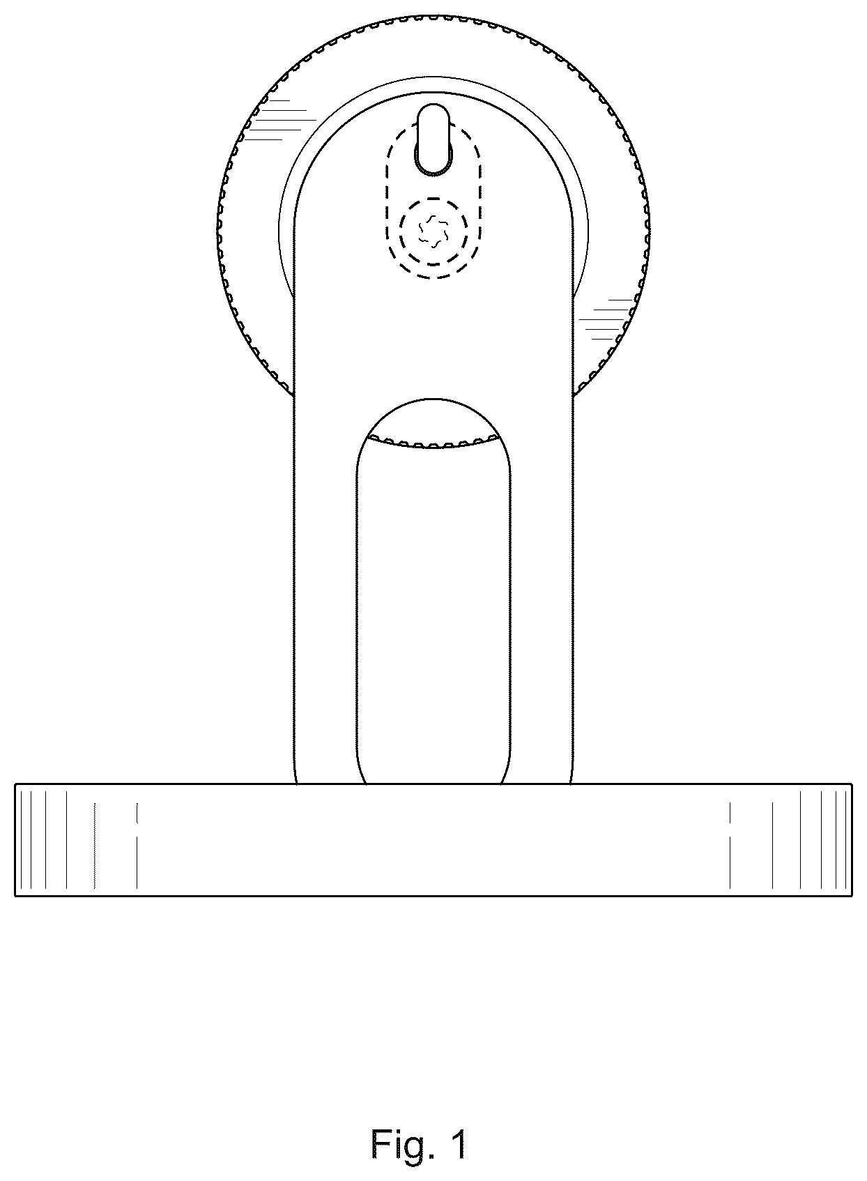 Patent USD1076885 — Wall mount for an audio device — Figure 1