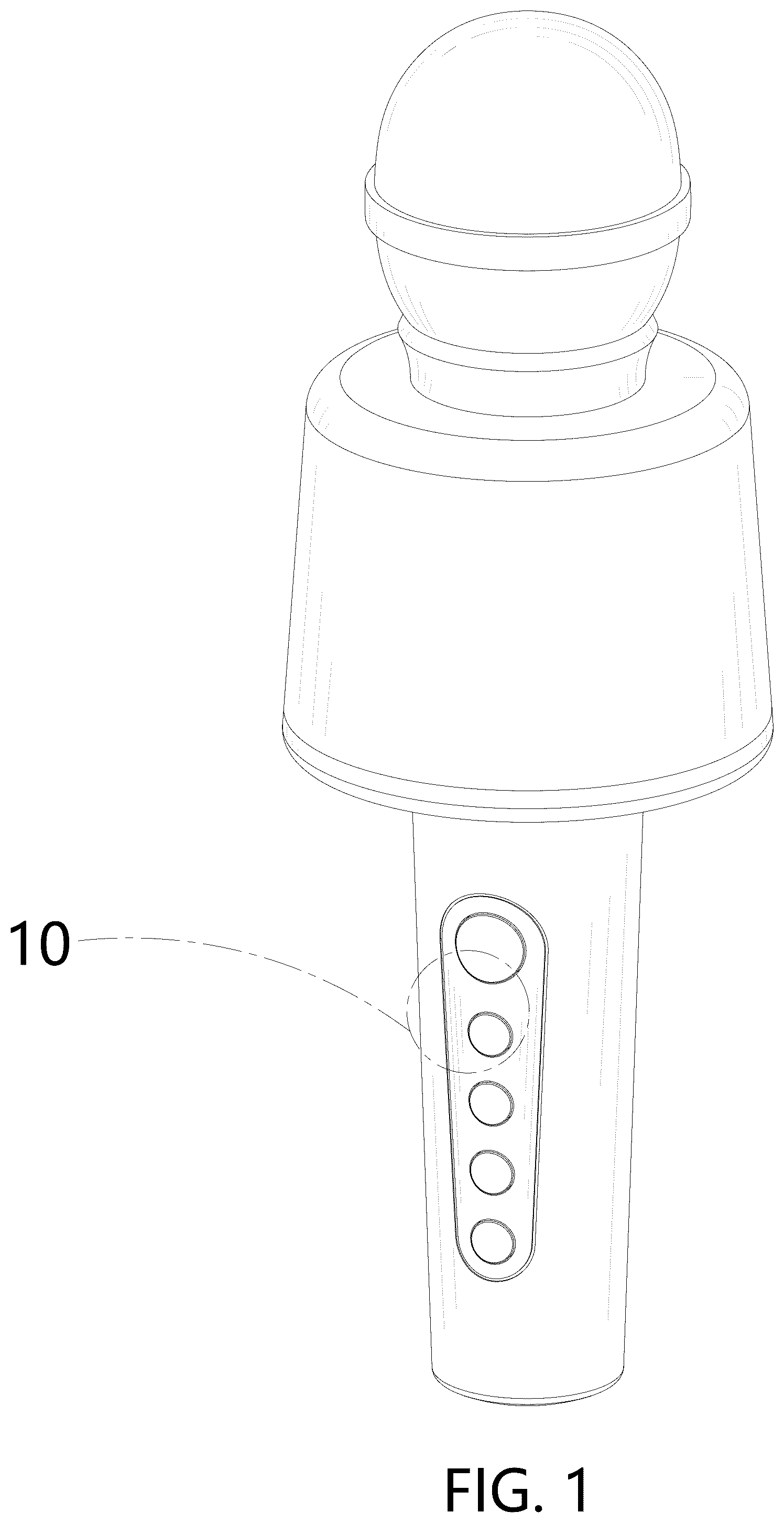 Patent USD1076888 — Wireless microphone — Figure 1