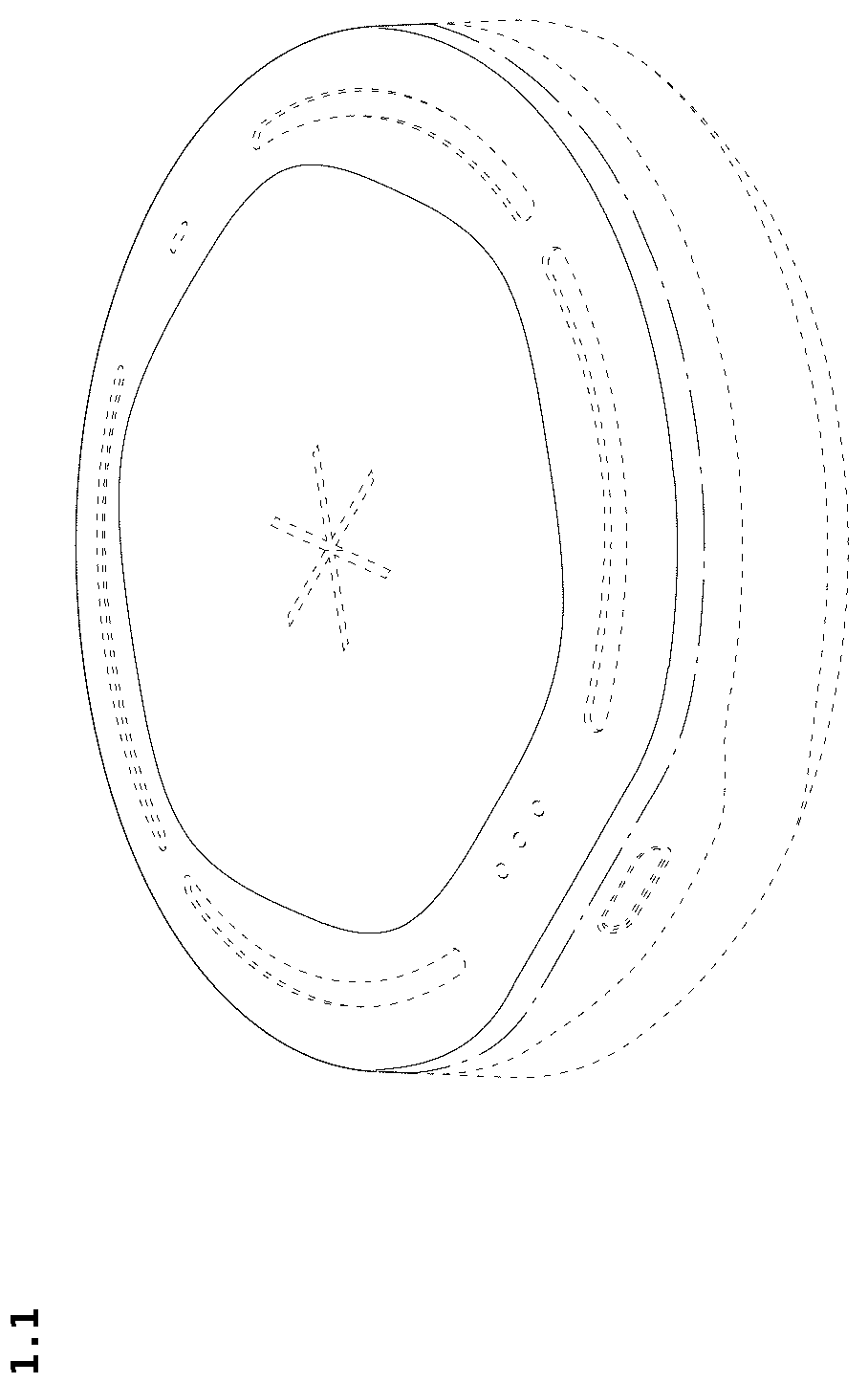 Patent USD1076890 Figure 1 – Microphone